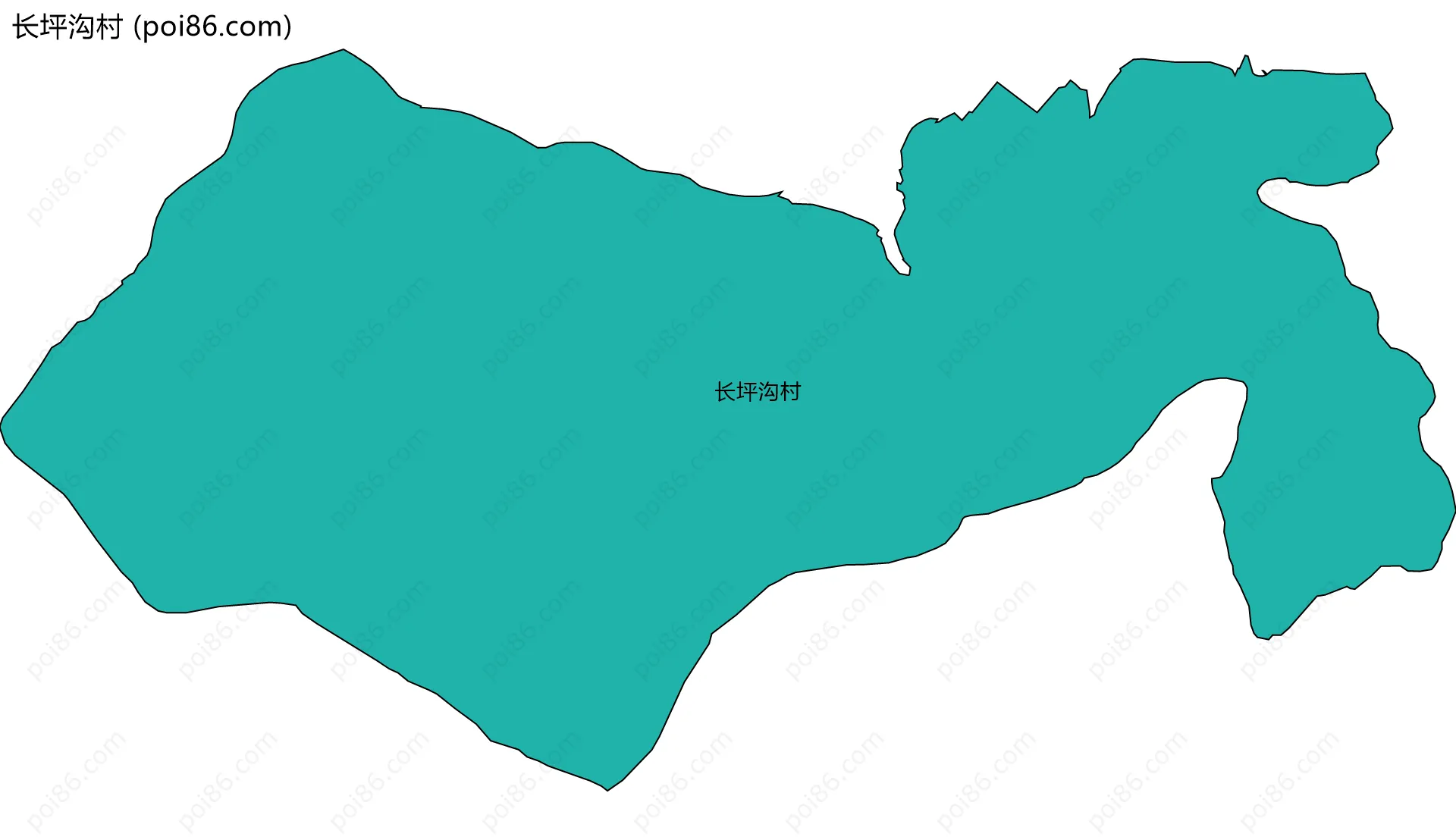 长坪沟村边界地图