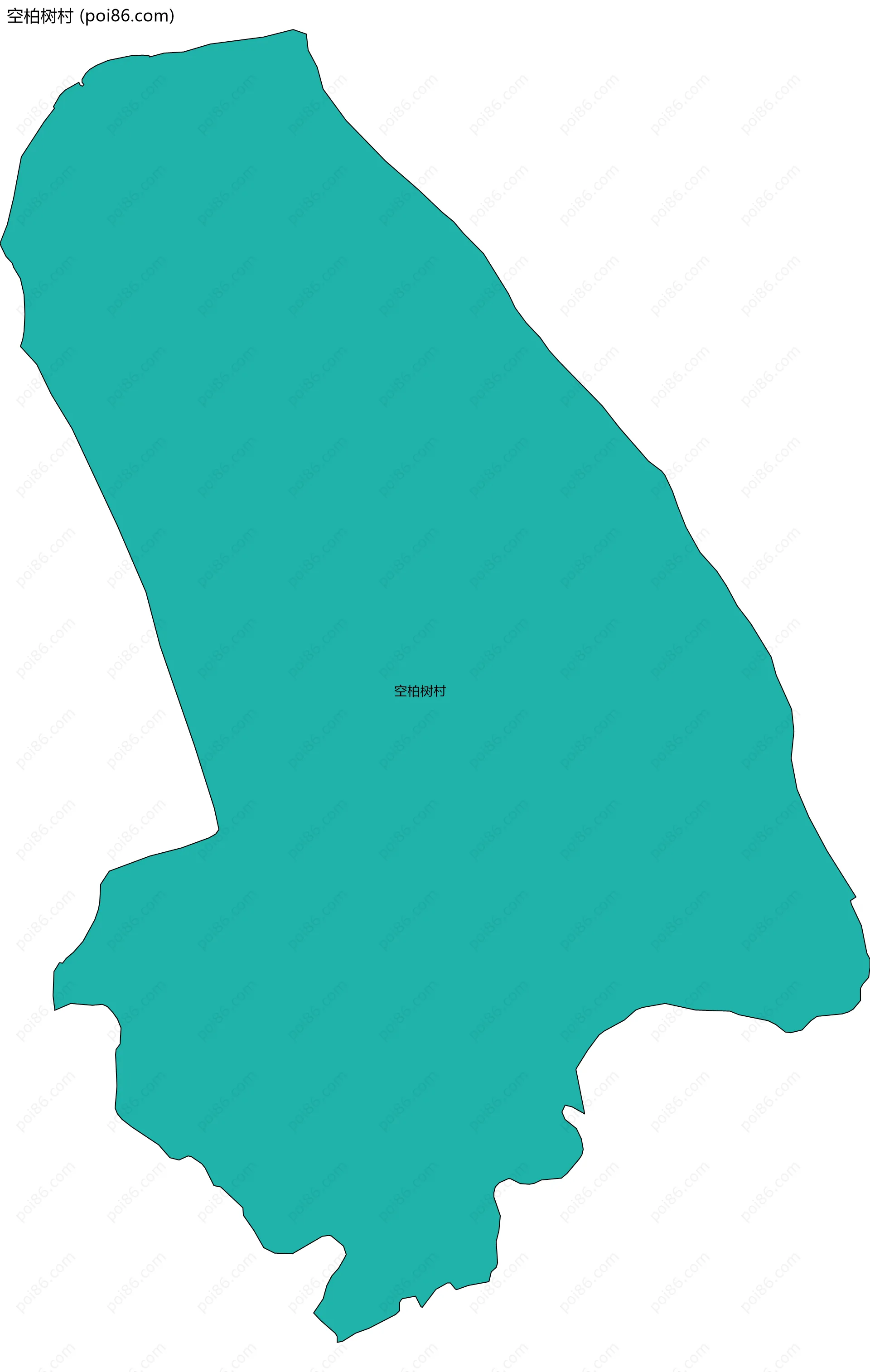 空柏树村边界地图