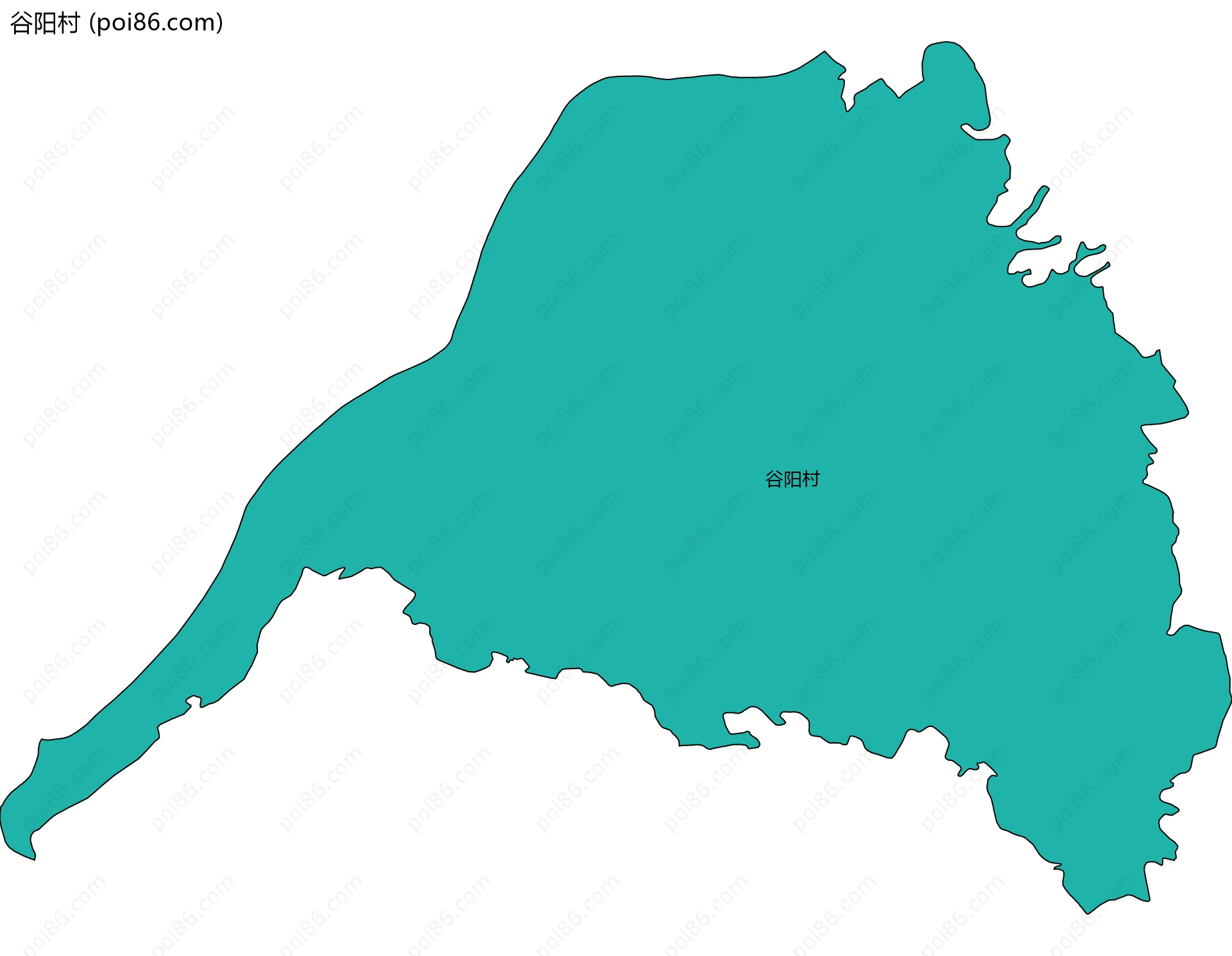 谷阳村边界地图