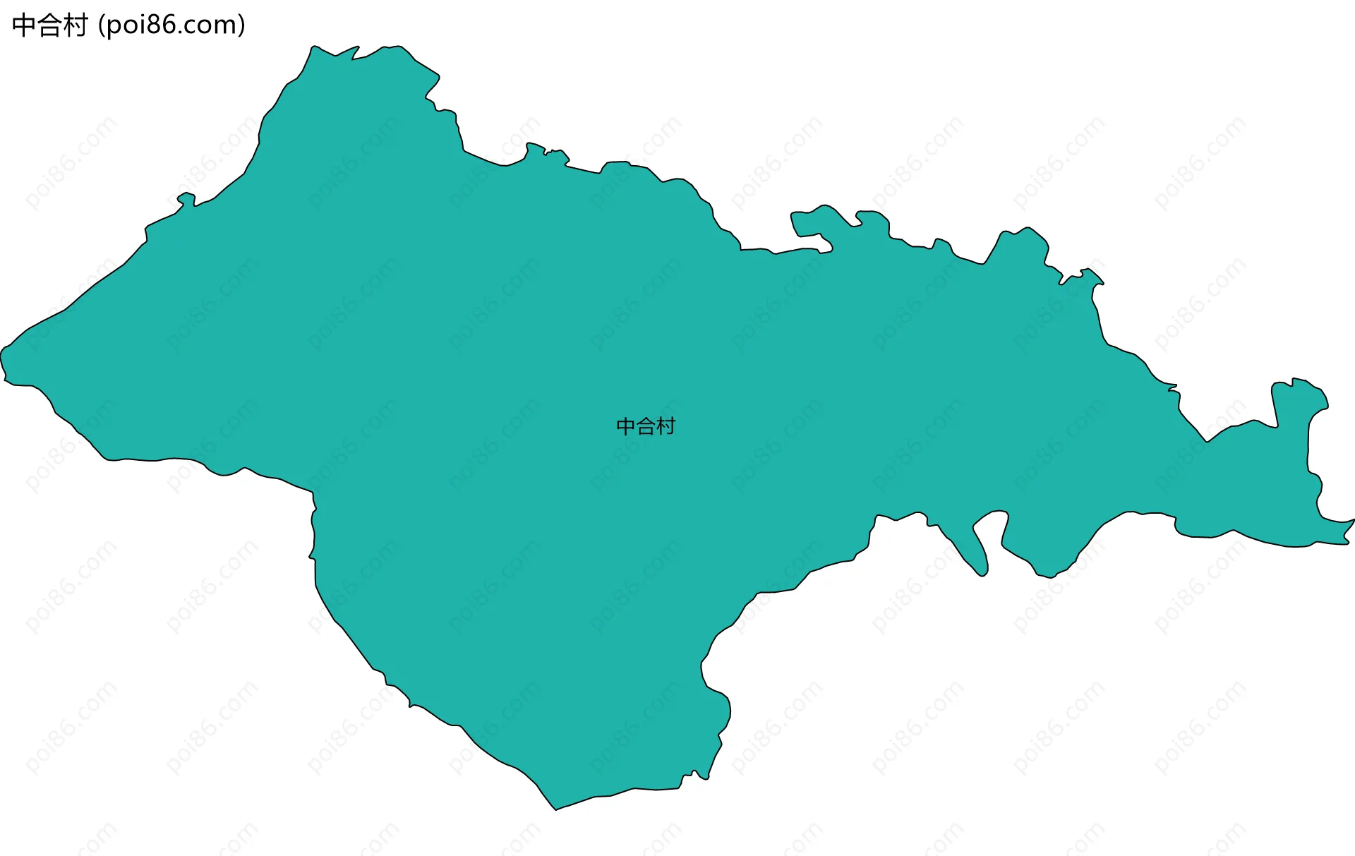 中合村边界地图