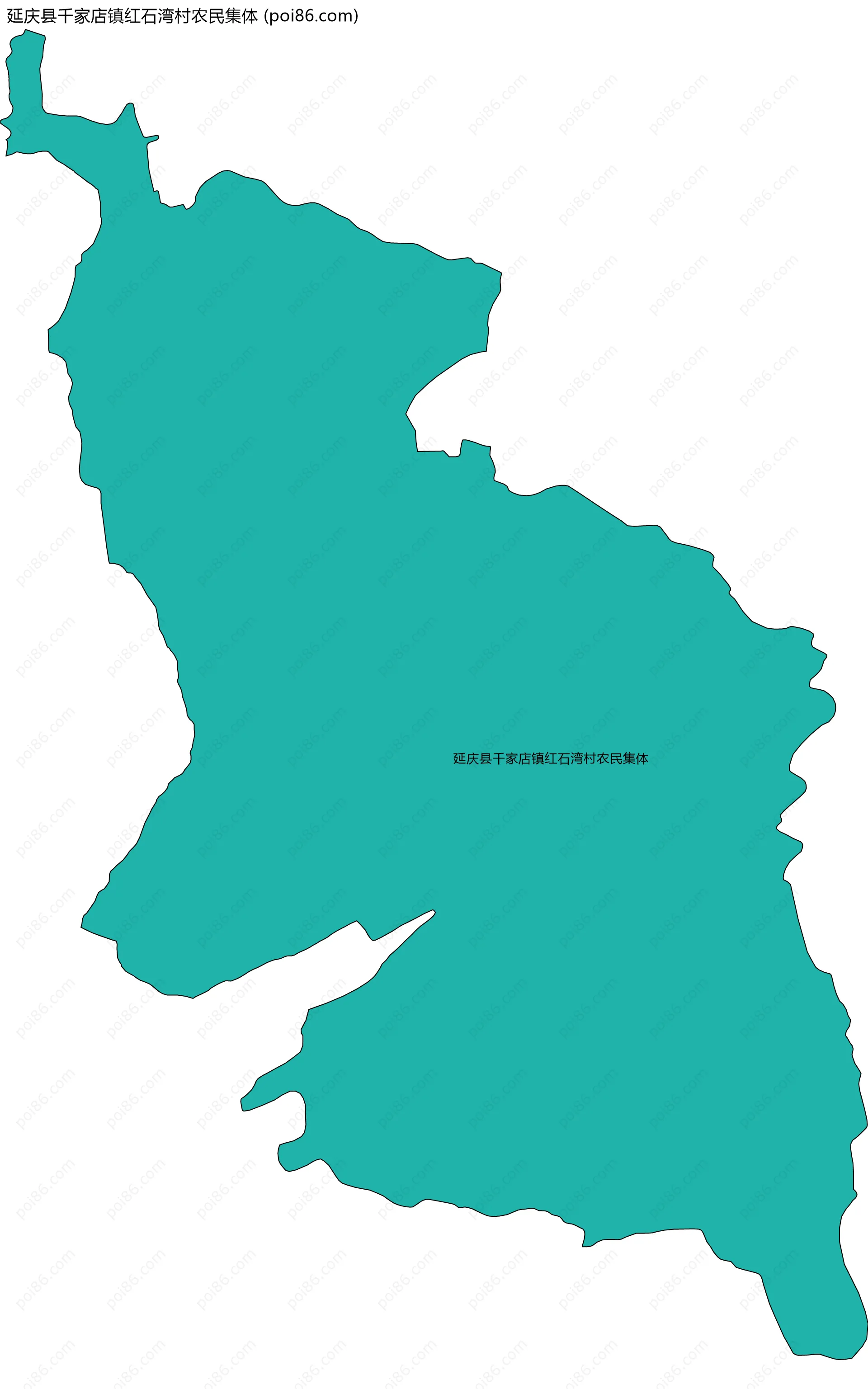 延庆县千家店镇红石湾村农民集体边界地图