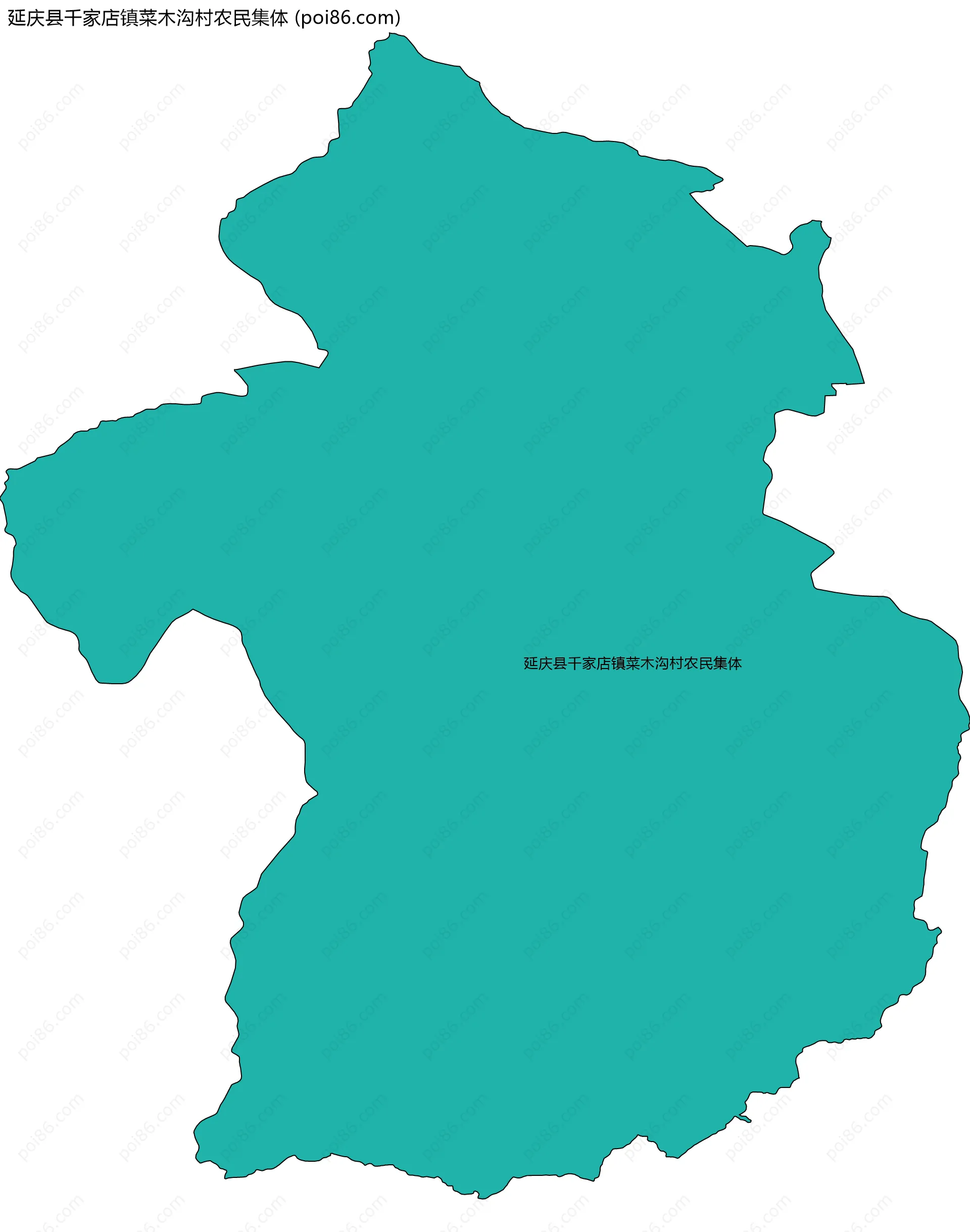 延庆县千家店镇菜木沟村农民集体边界地图