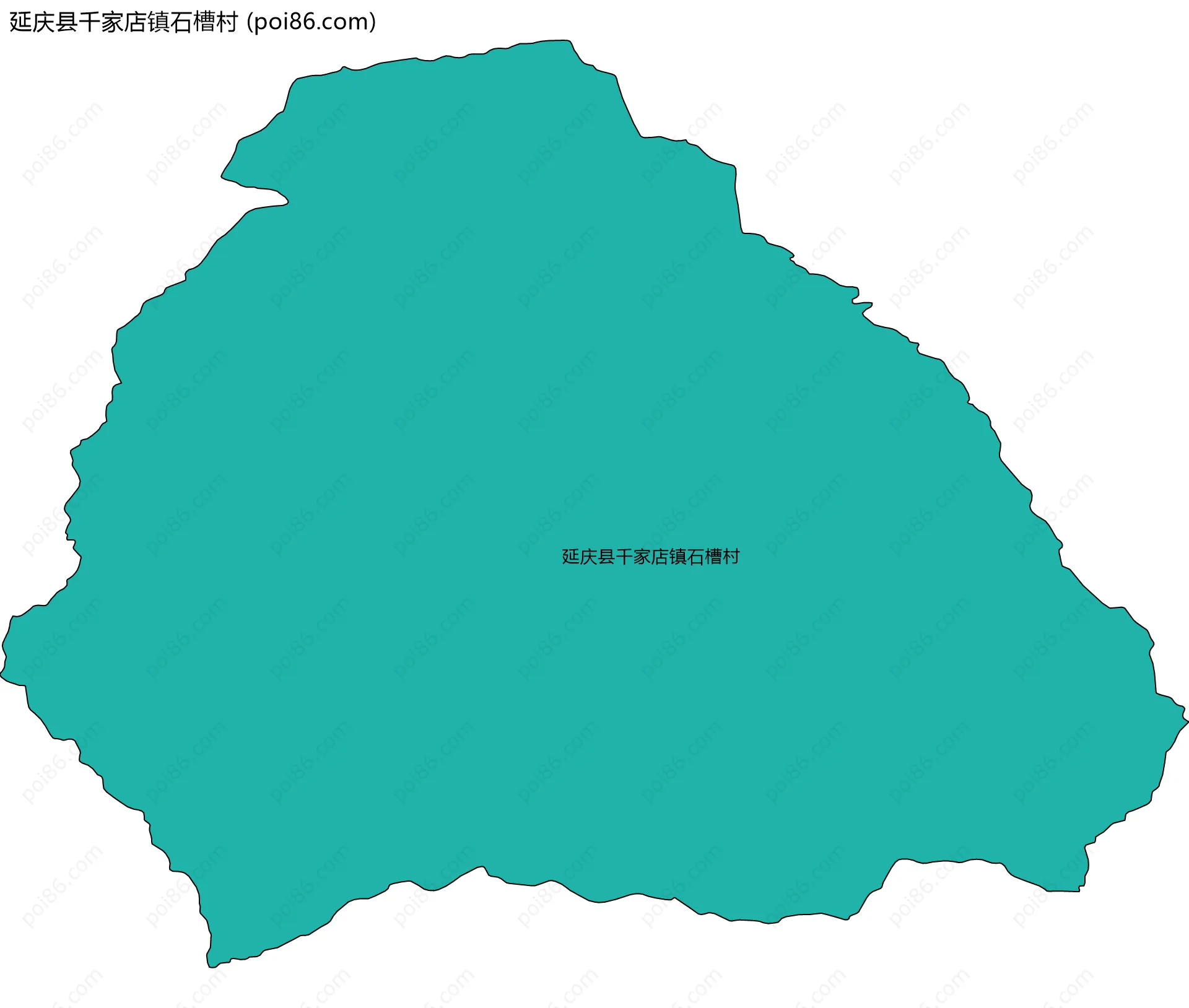 延庆县千家店镇石槽村边界地图