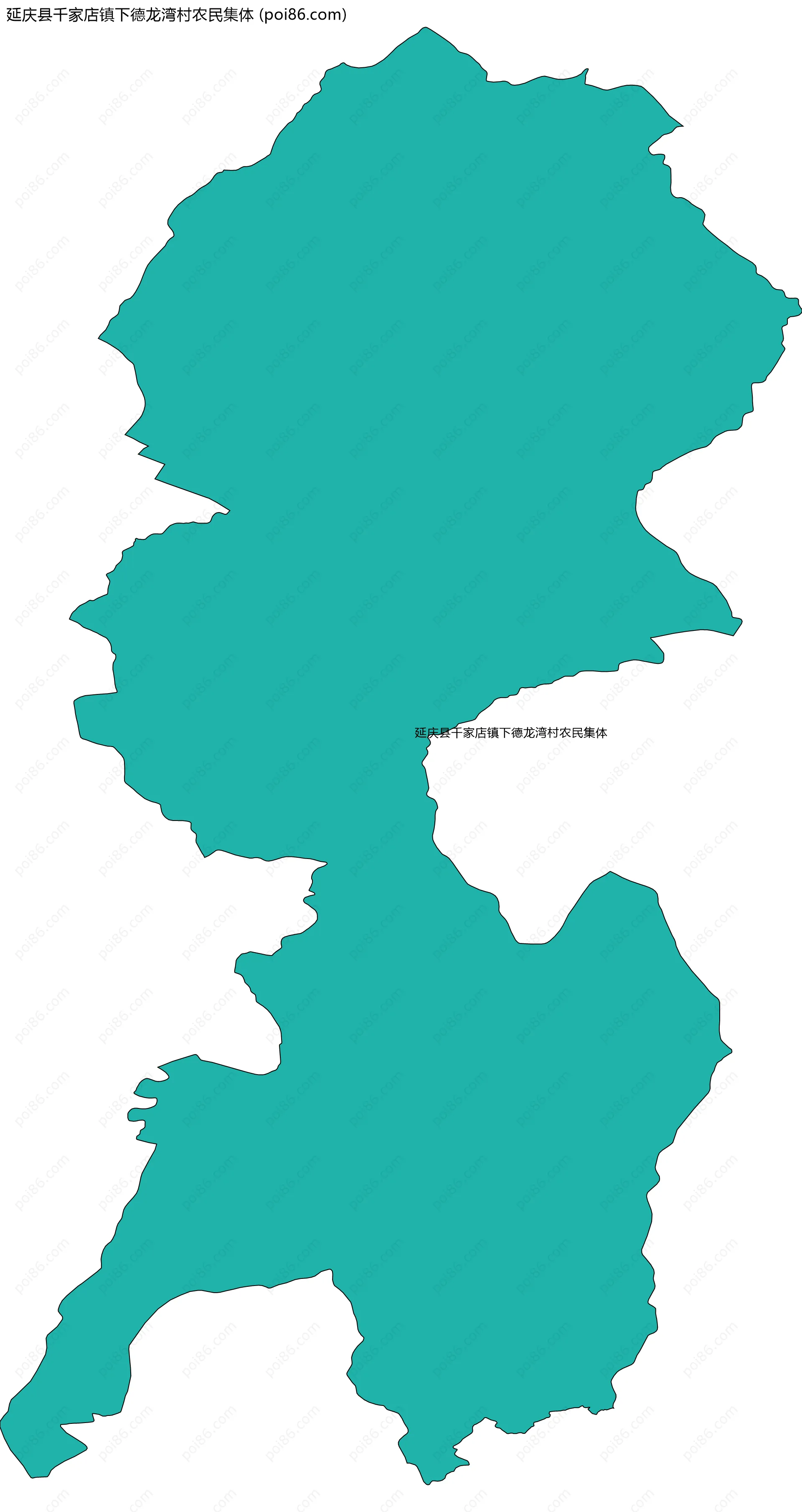 延庆县千家店镇下德龙湾村农民集体边界地图