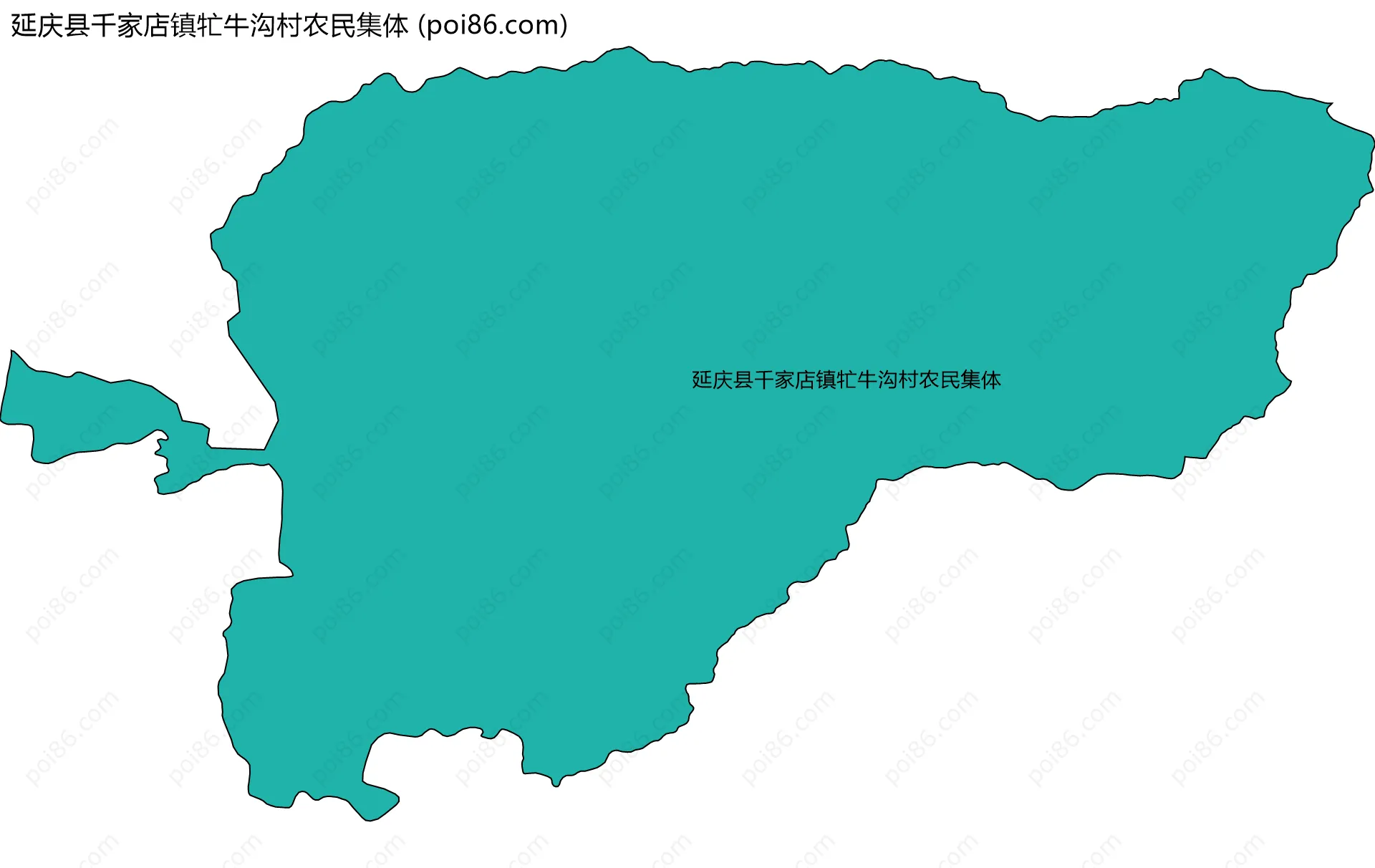 延庆县千家店镇牤牛沟村农民集体边界地图