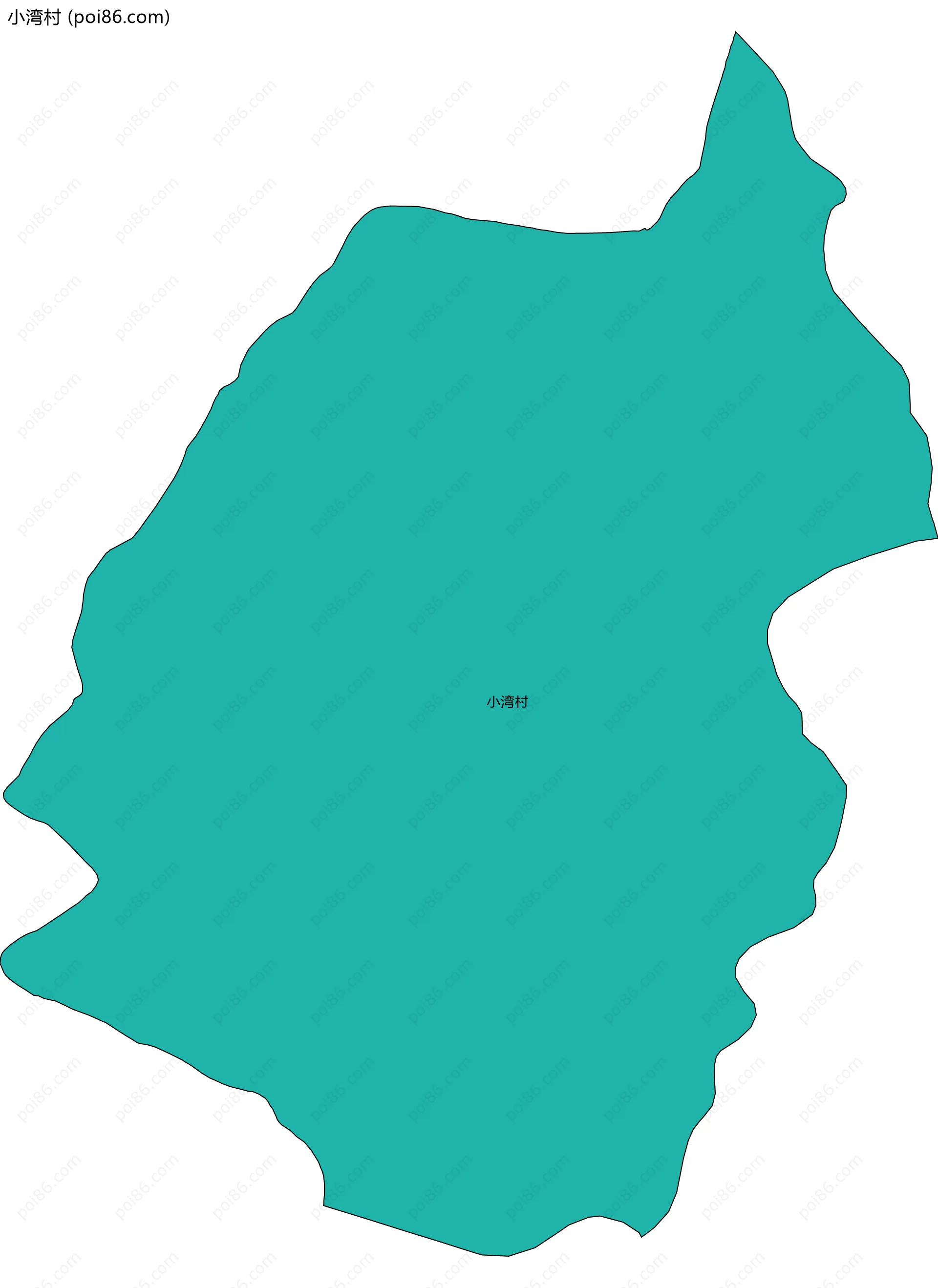 小湾村边界地图