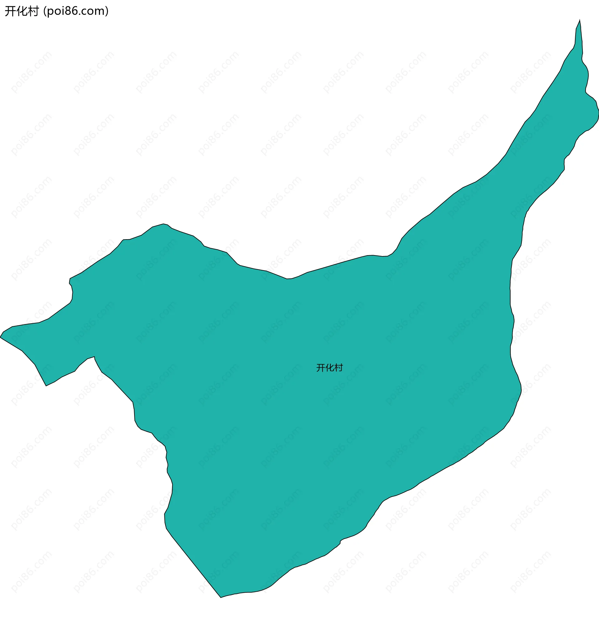 开化村边界地图