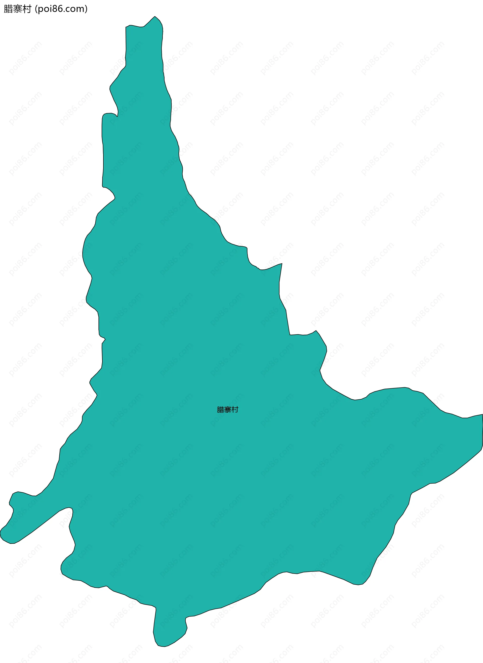 腊寨村边界地图