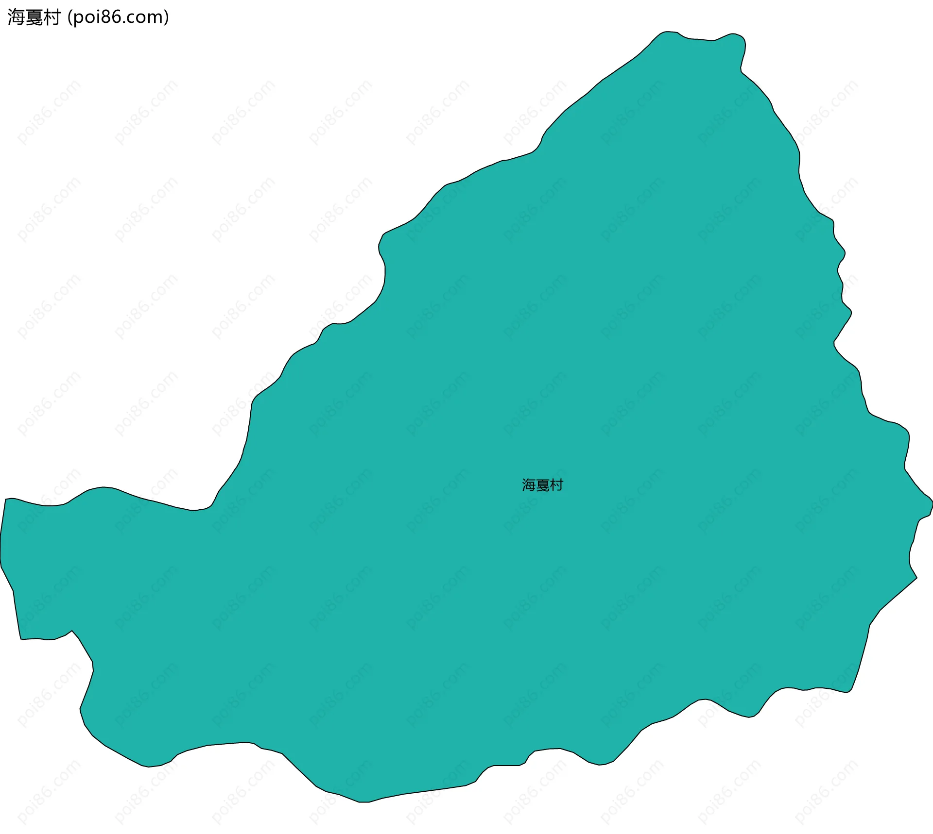 海戛村边界地图