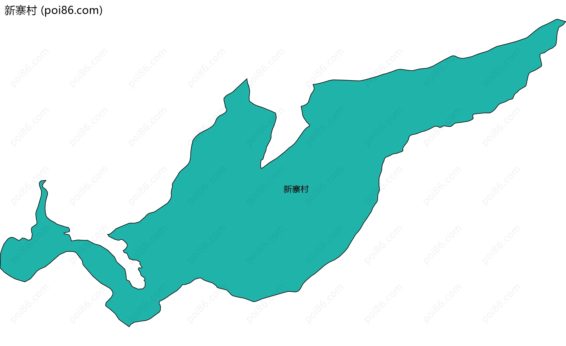 新寨村边界地图