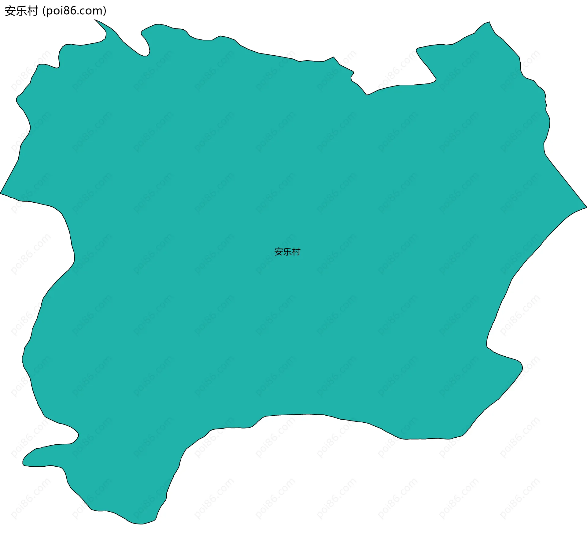 安乐村边界地图