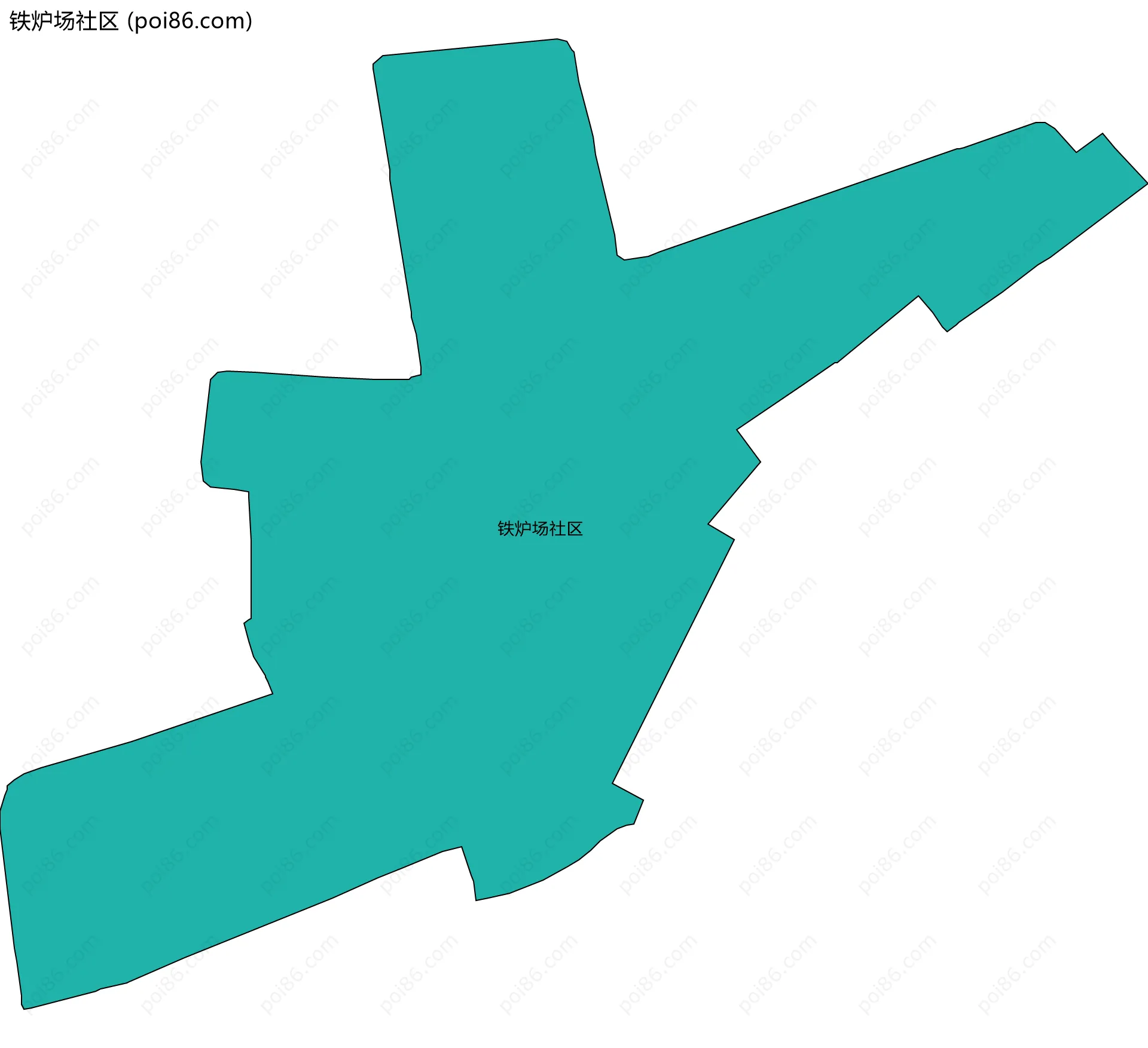 铁炉场社区边界地图