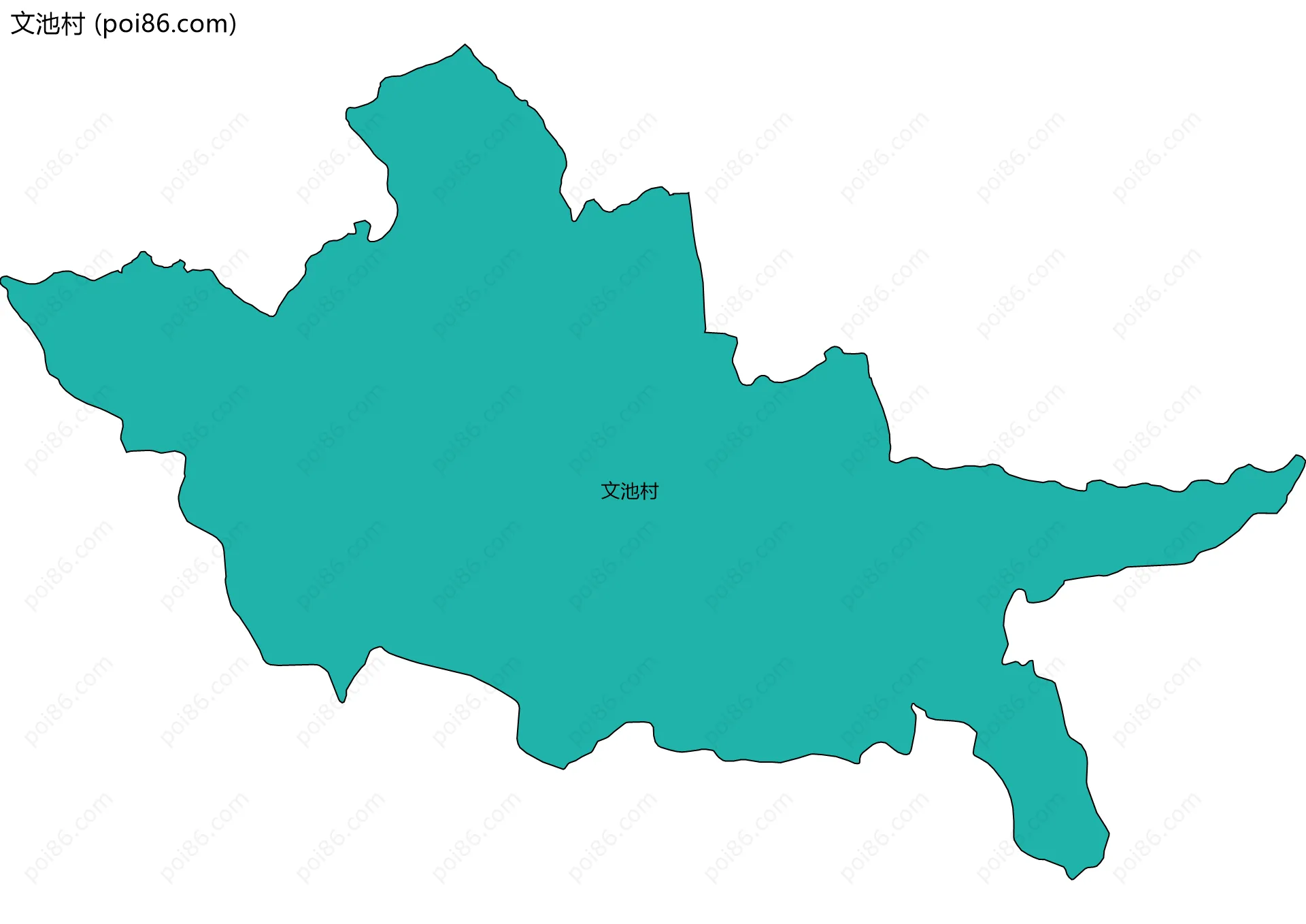 文池村边界地图