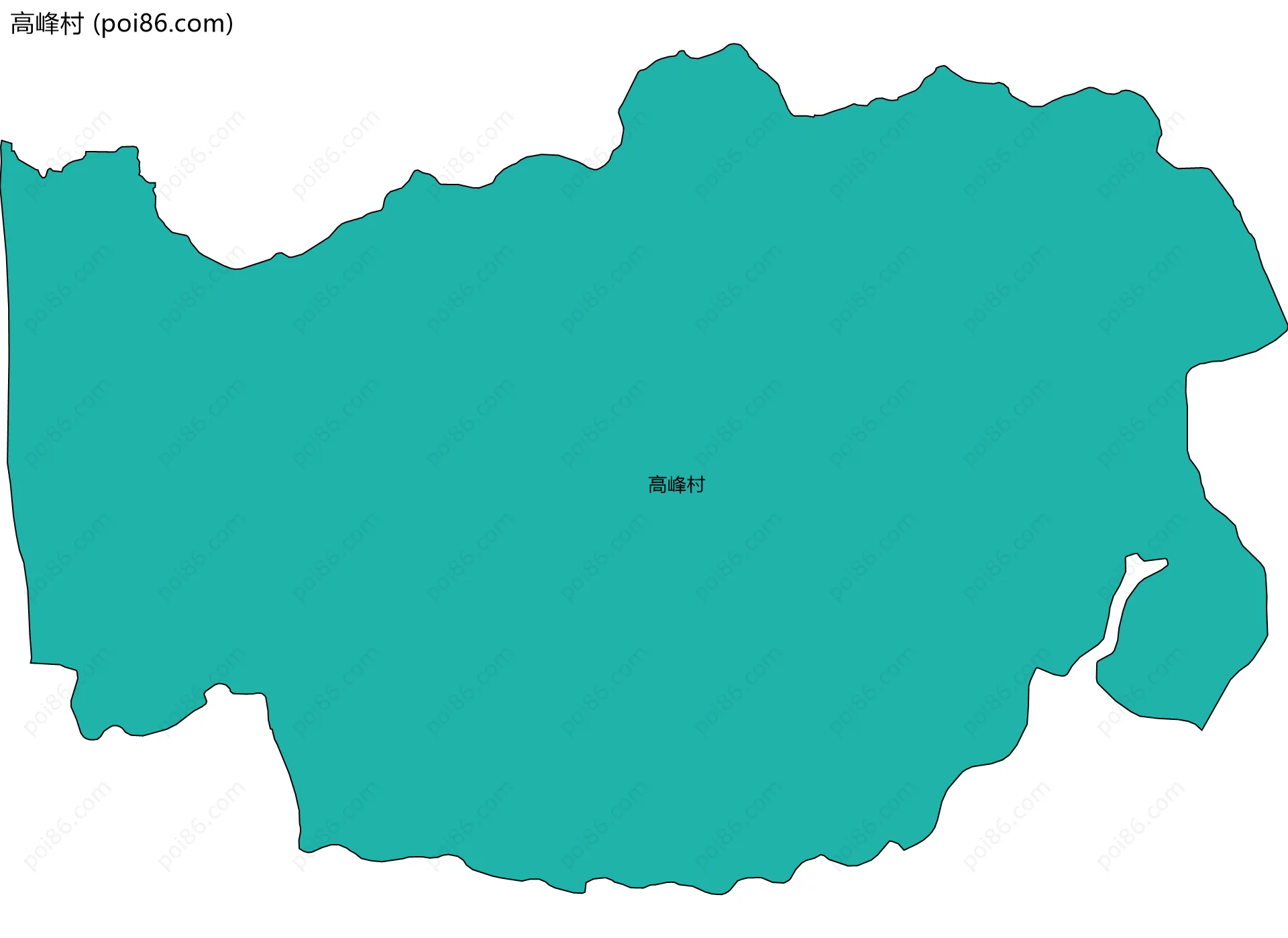 高峰村边界地图