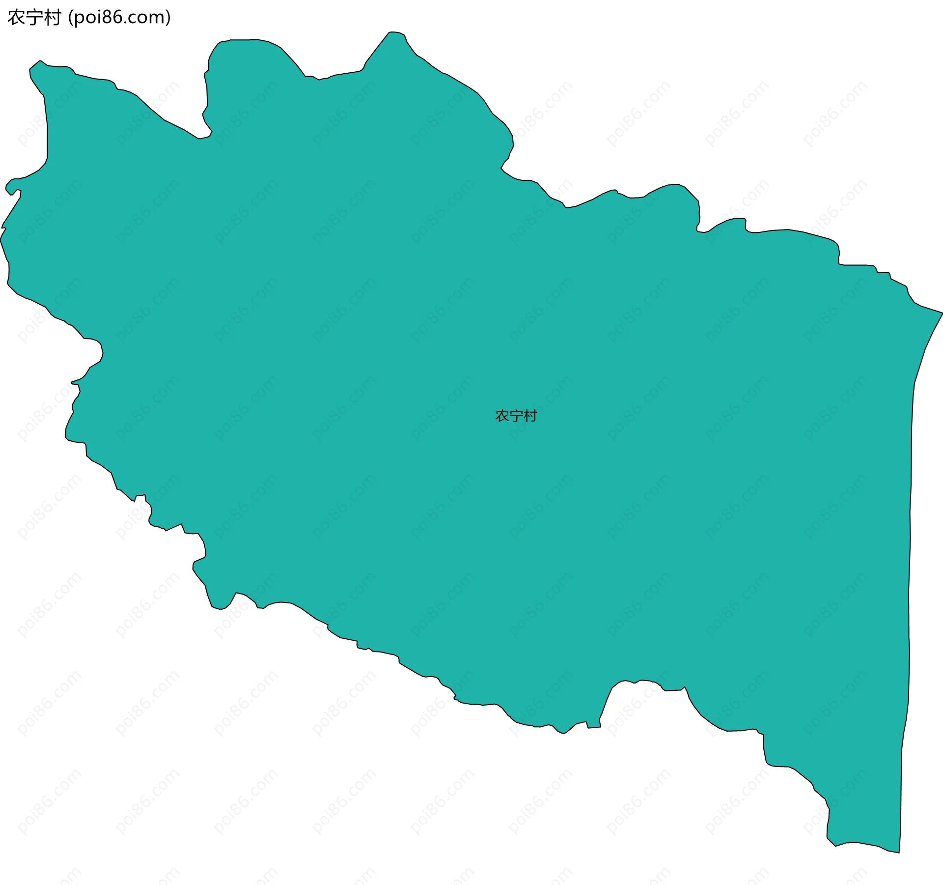 农宁村边界地图