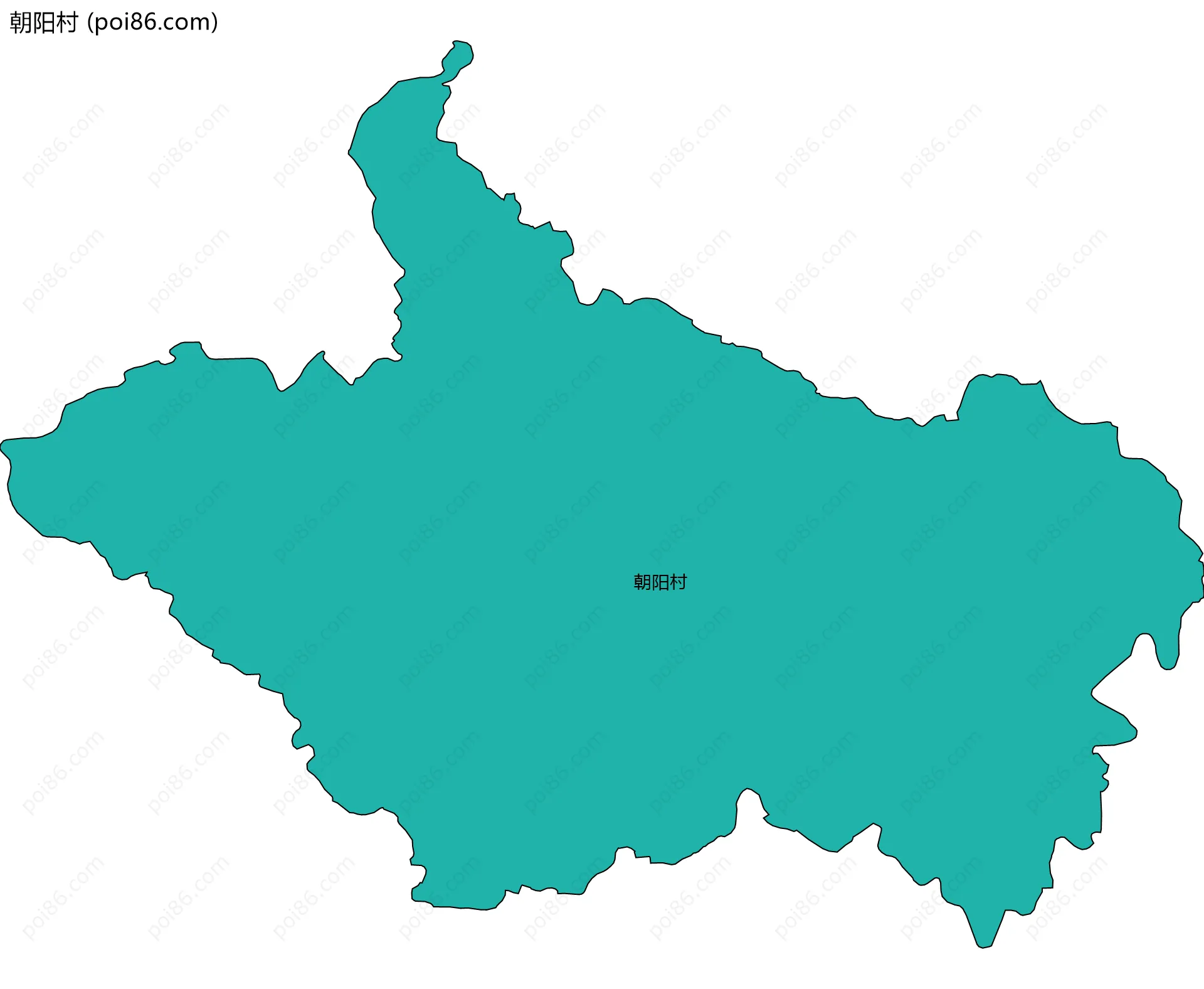 朝阳村边界地图