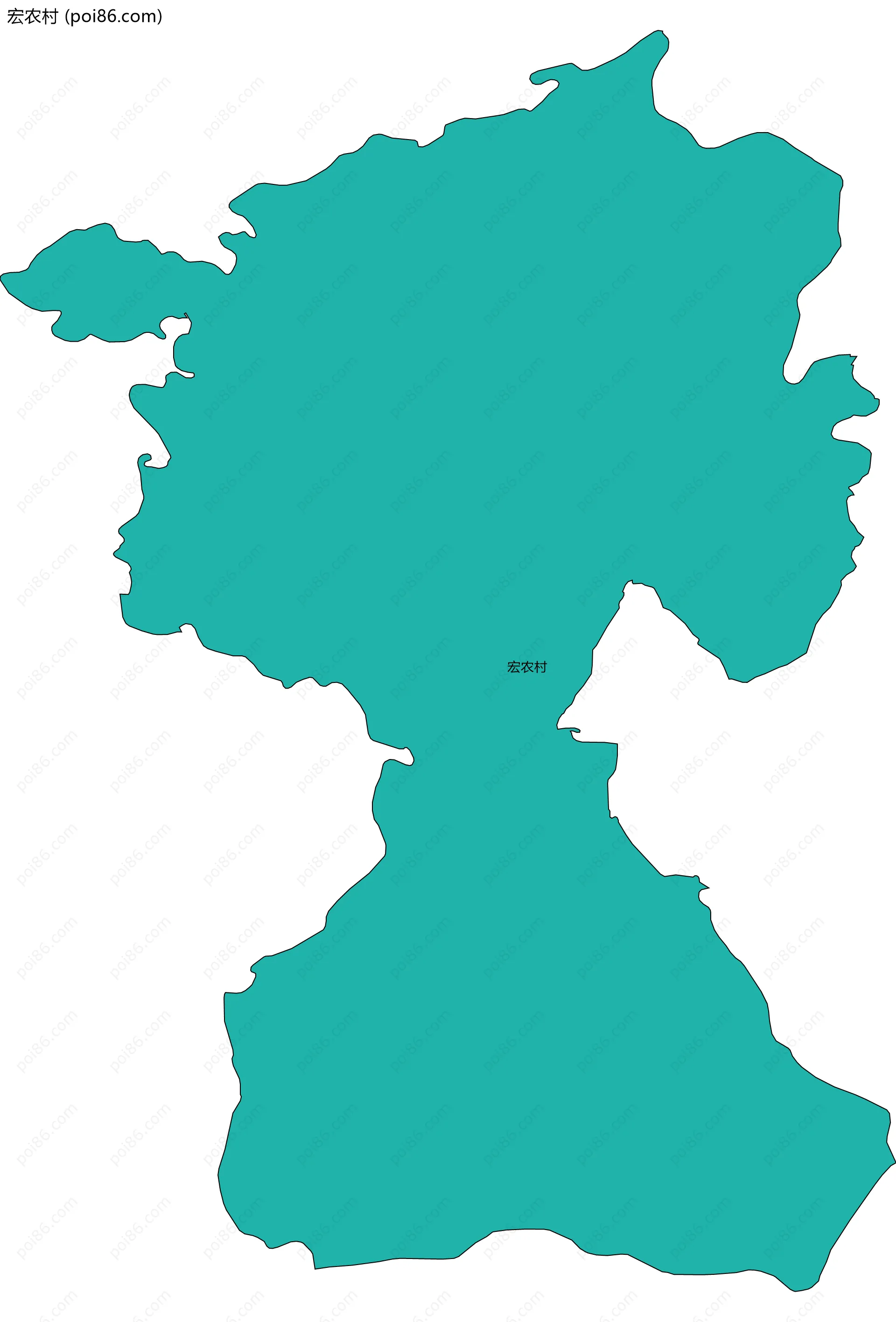 宏农村边界地图