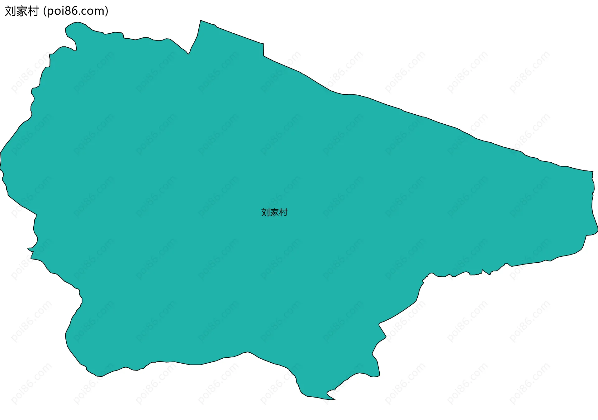 刘家村边界地图