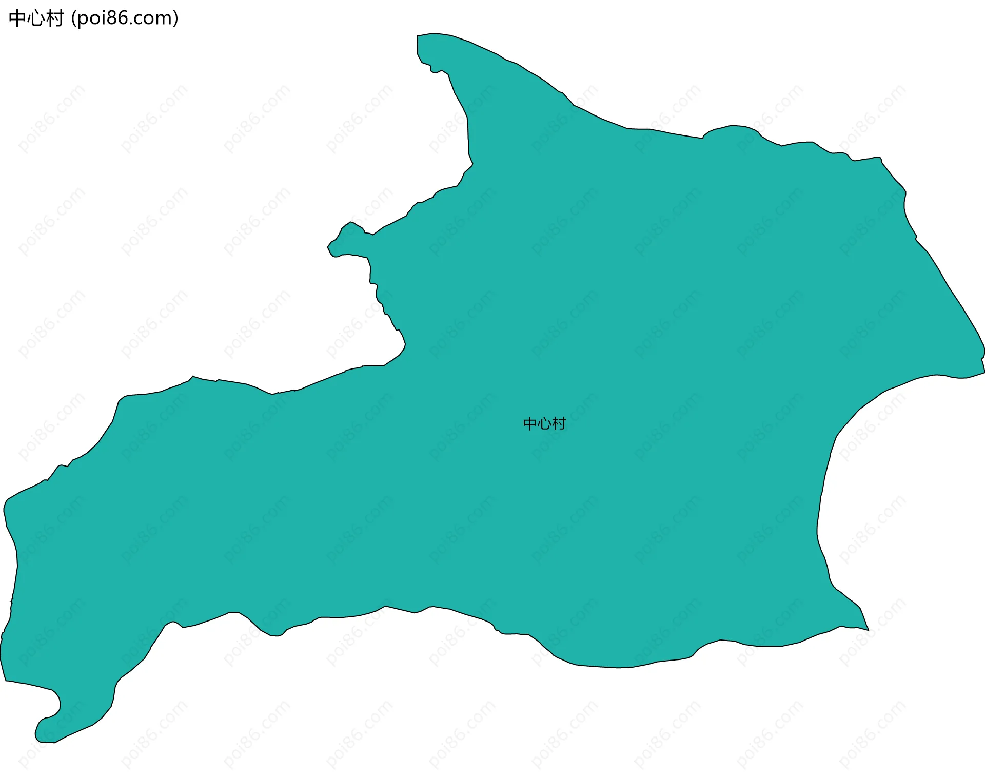 中心村边界地图