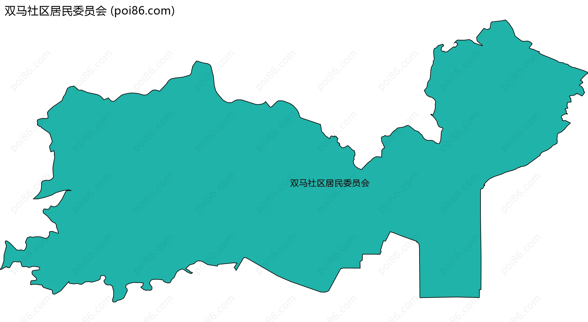 双马社区居民委员会边界地图