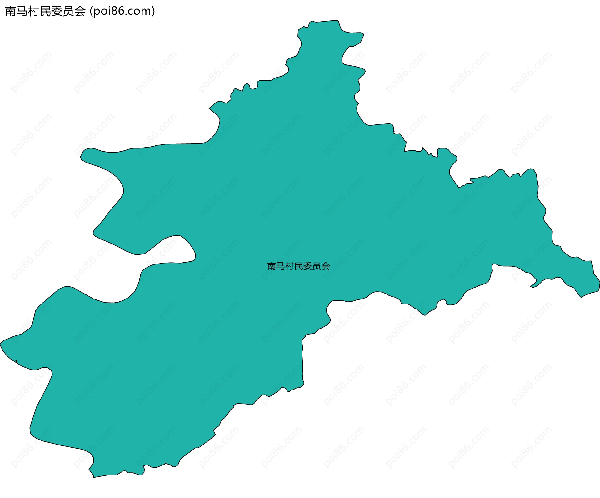 南马村民委员会边界地图