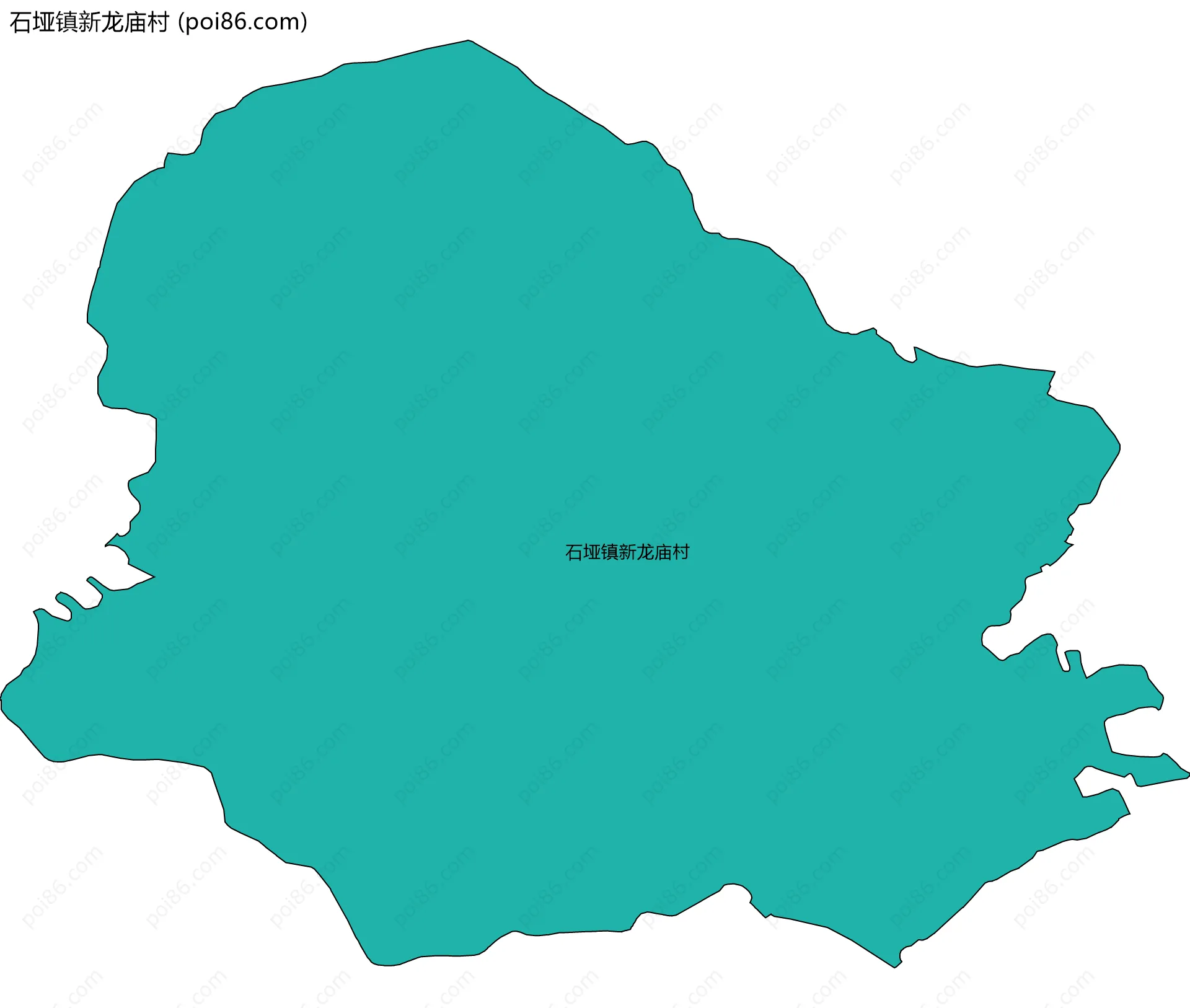 石垭镇新龙庙村边界地图