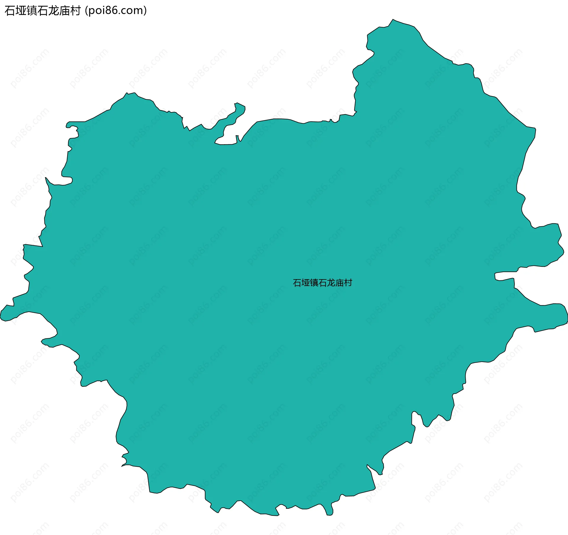 石垭镇石龙庙村边界地图