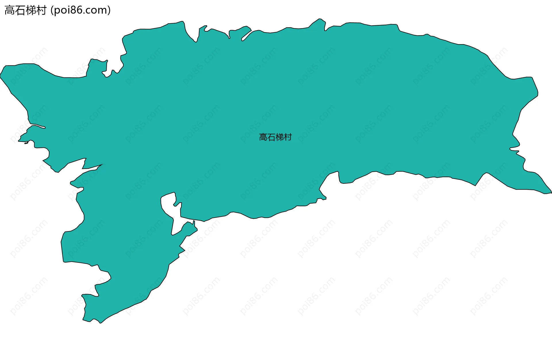 高石梯村边界地图