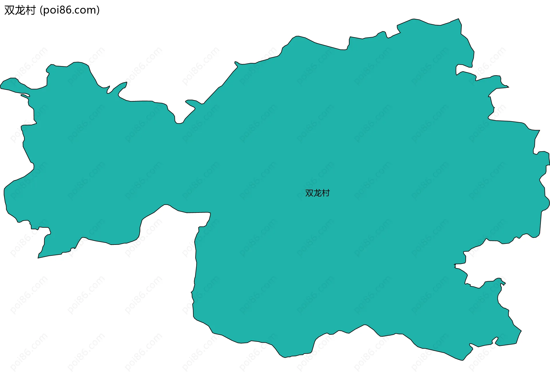 双龙村边界地图