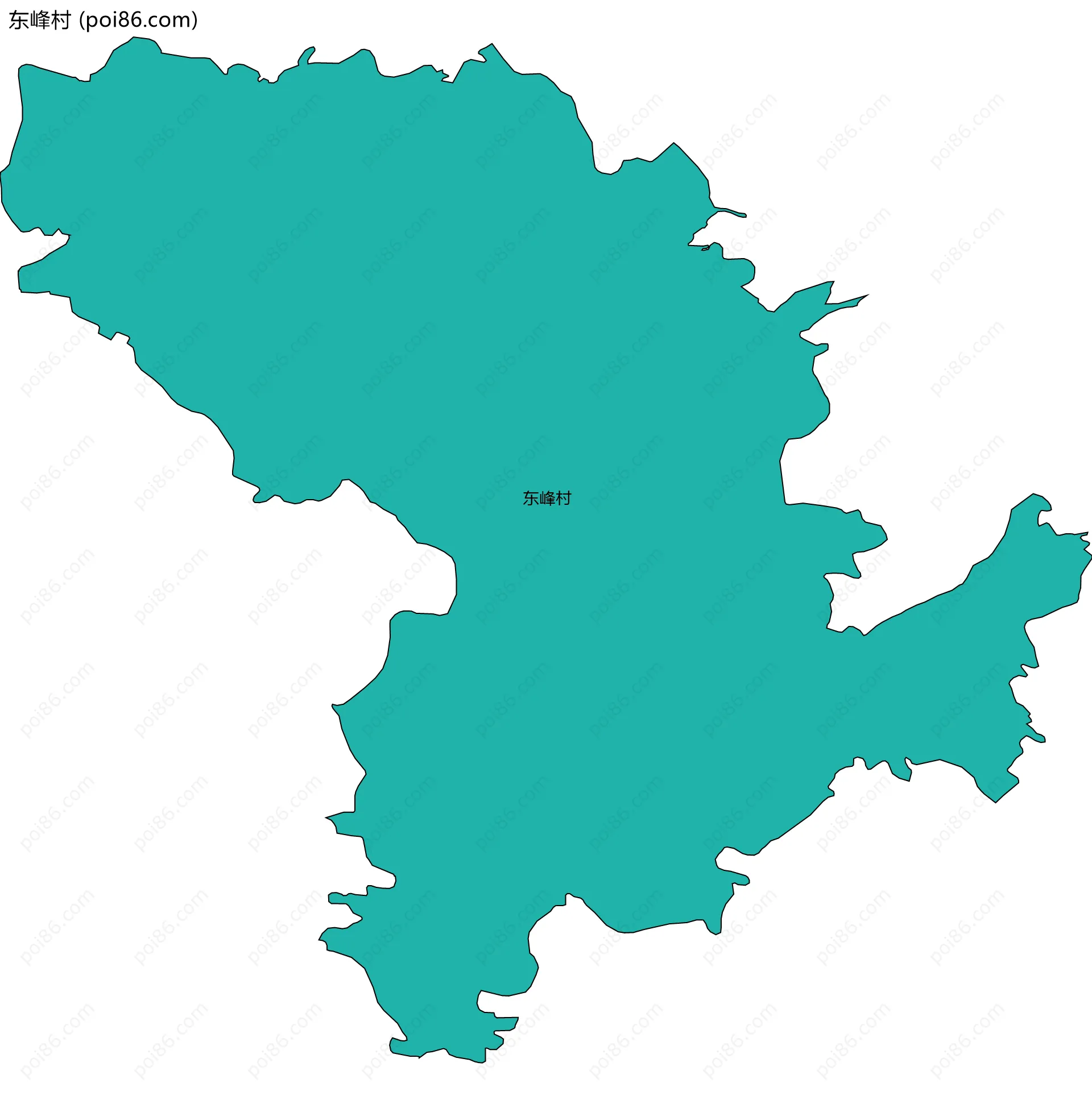 东峰村边界地图