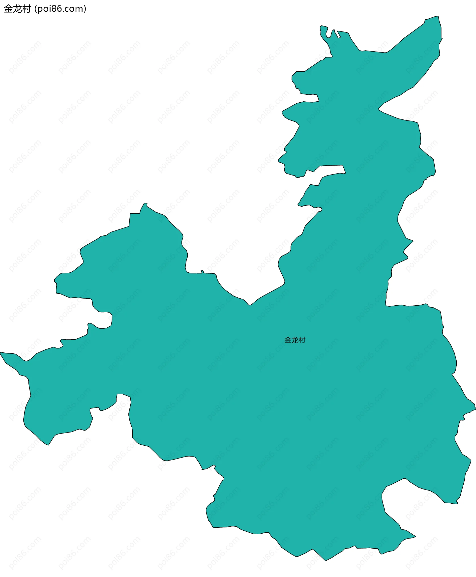 金龙村边界地图
