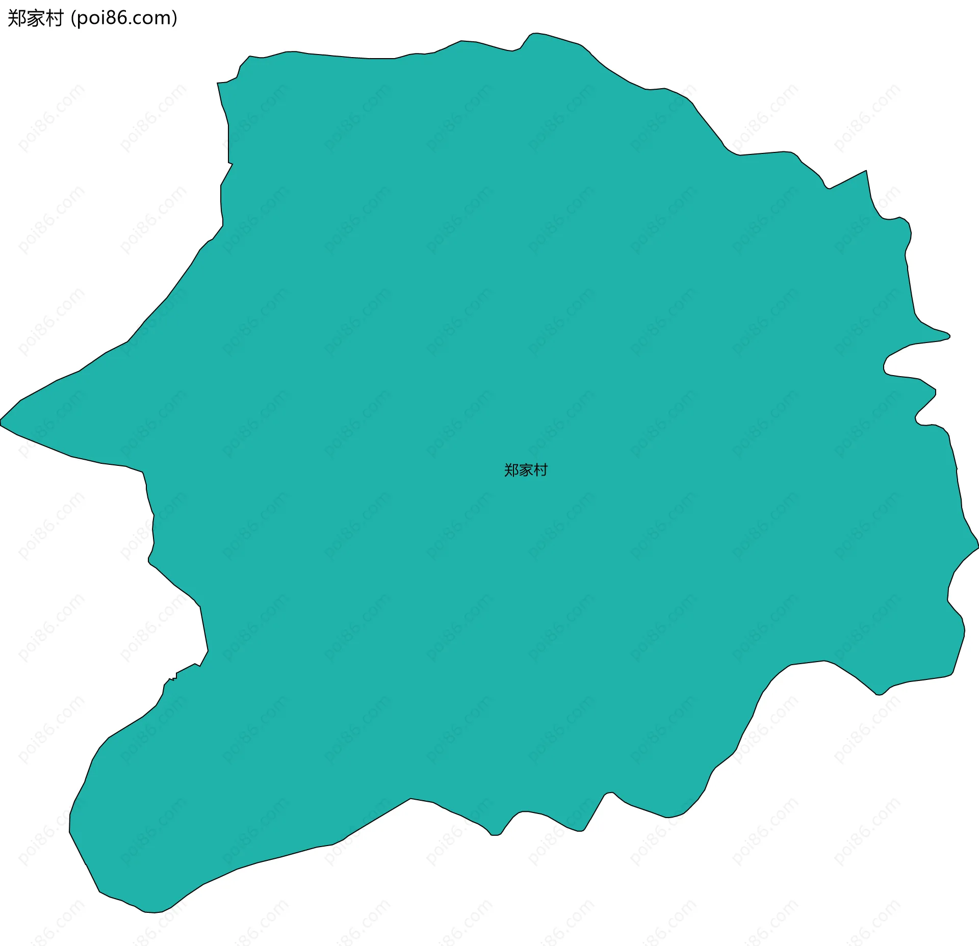 郑家村边界地图