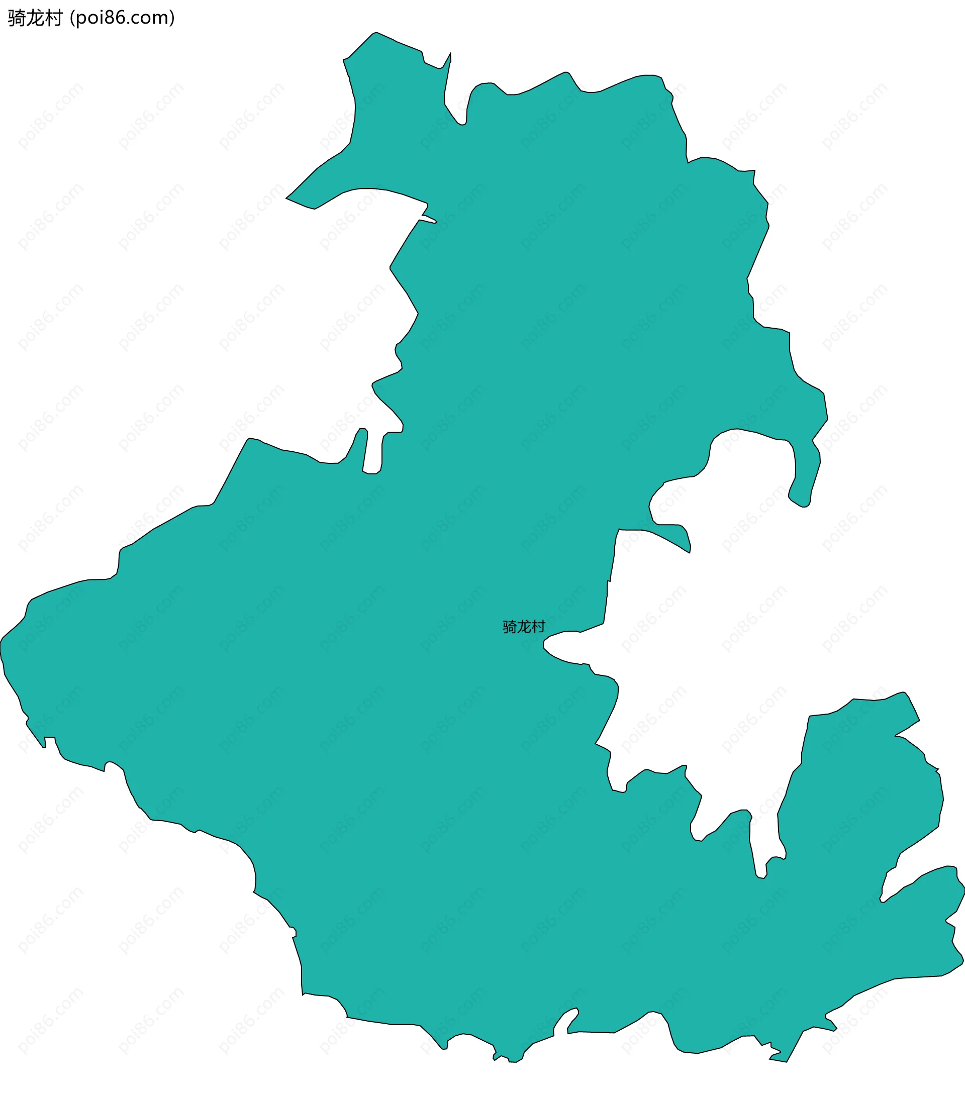 骑龙村边界地图