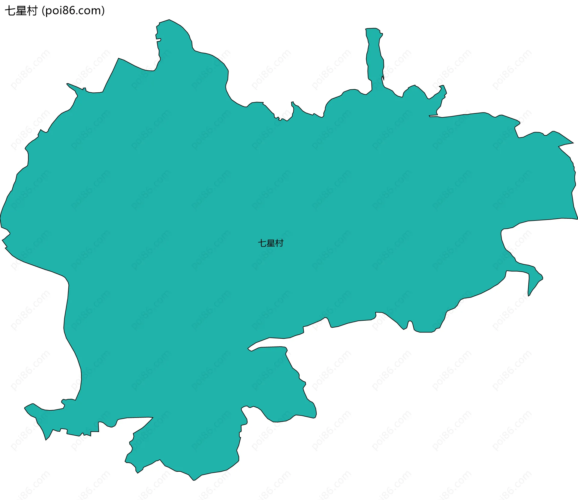 七星村边界地图