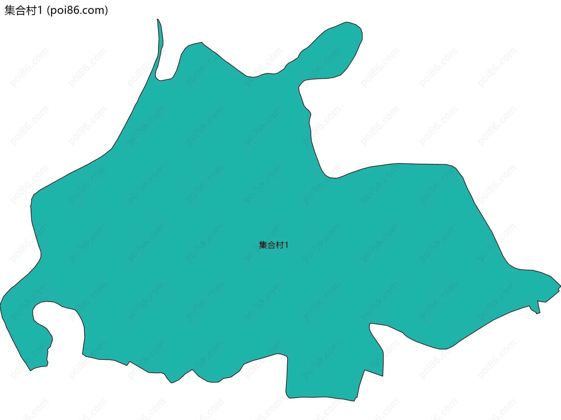 集合村1边界地图
