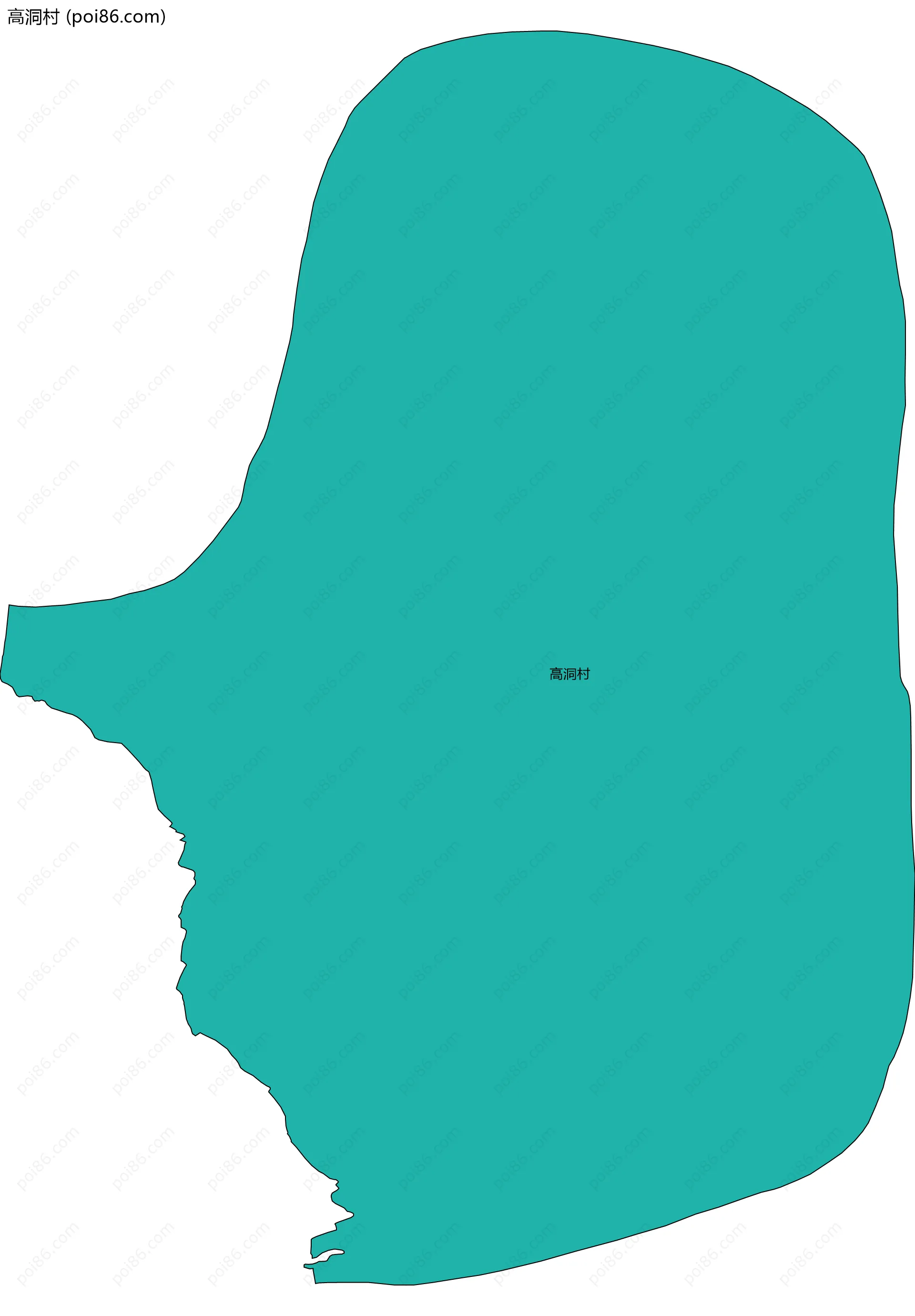 高洞村边界地图