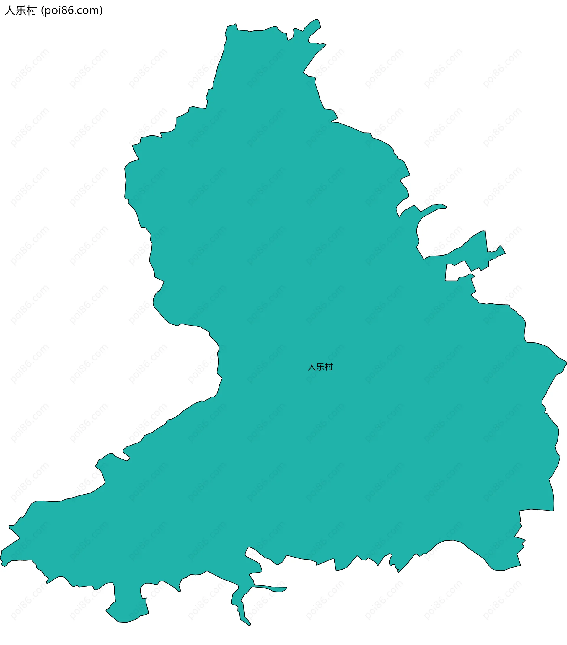 人乐村边界地图
