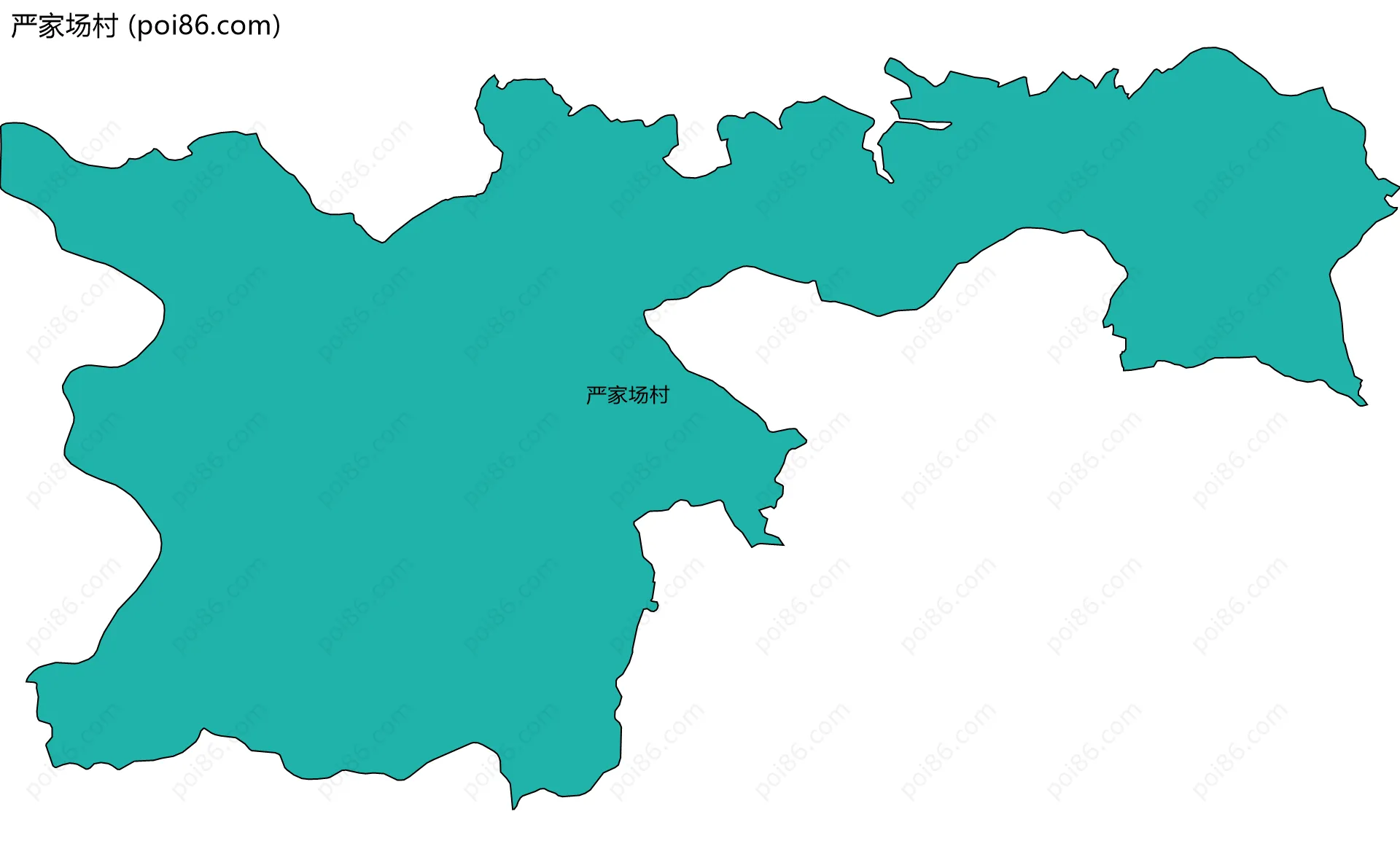 严家场村边界地图