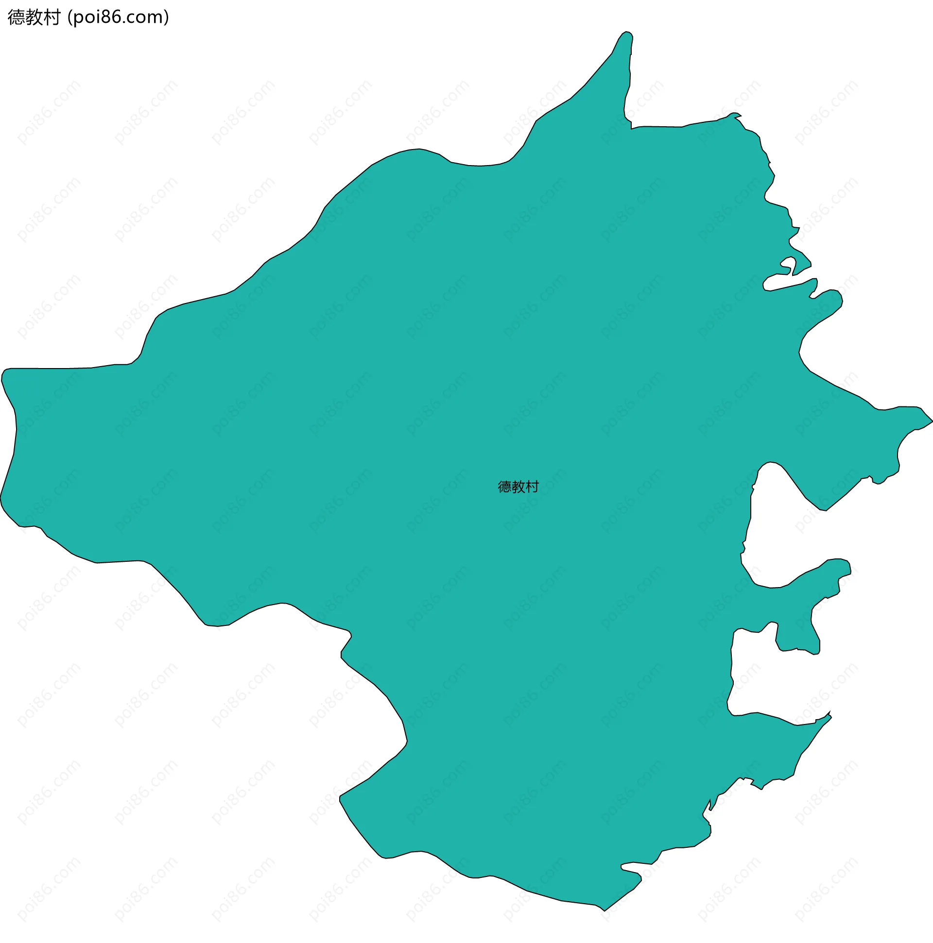 德教村边界地图