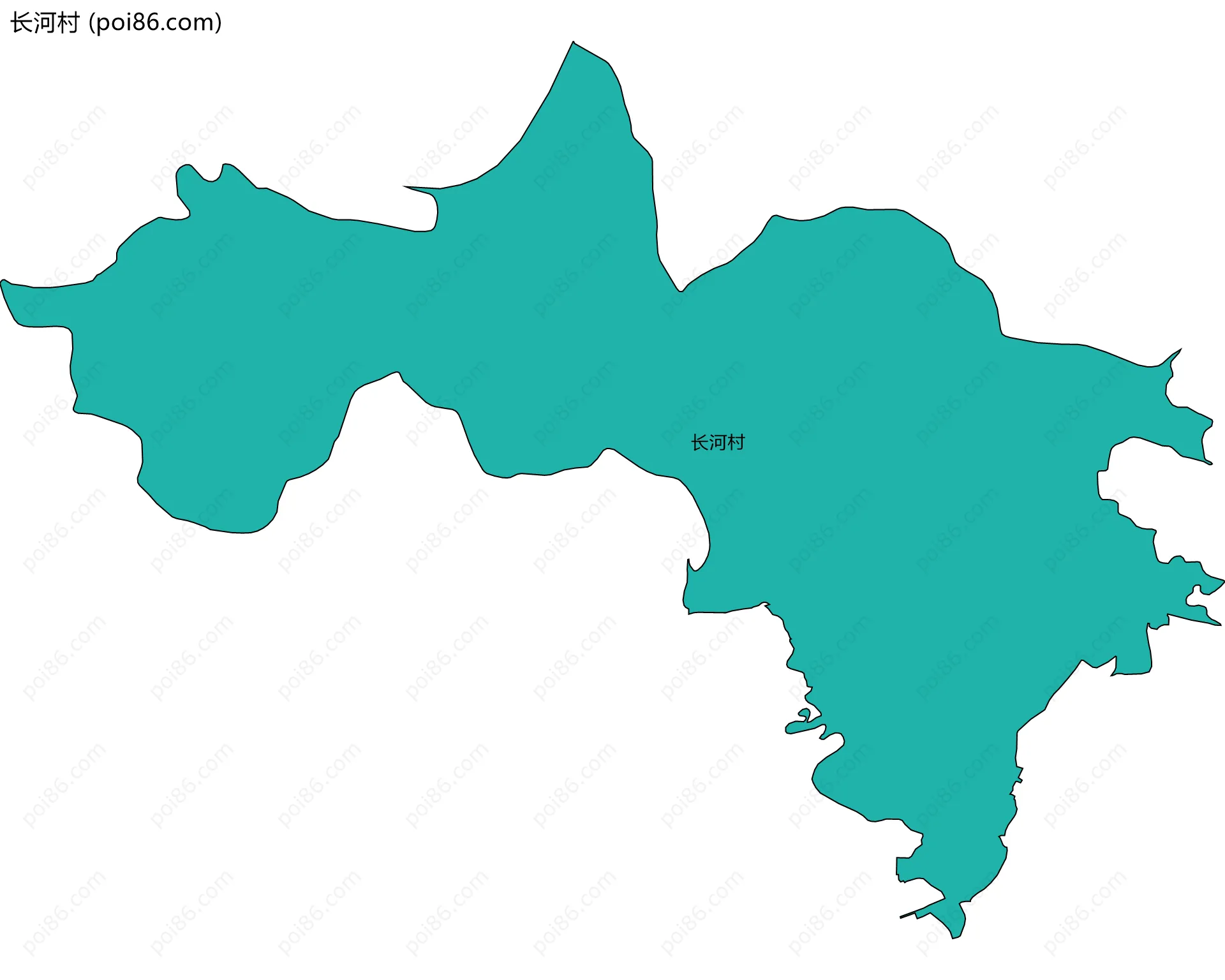 长河村边界地图