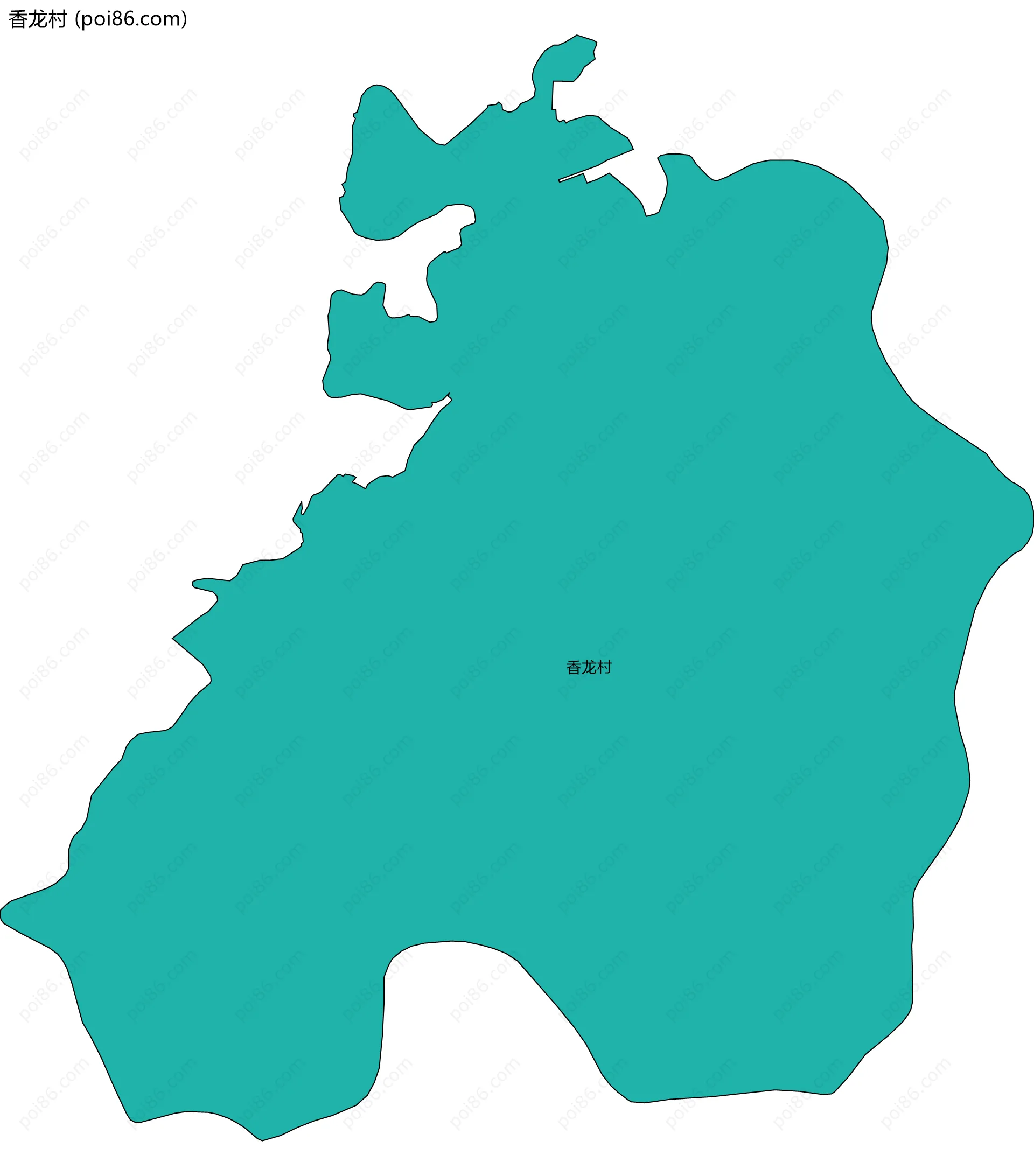 香龙村边界地图