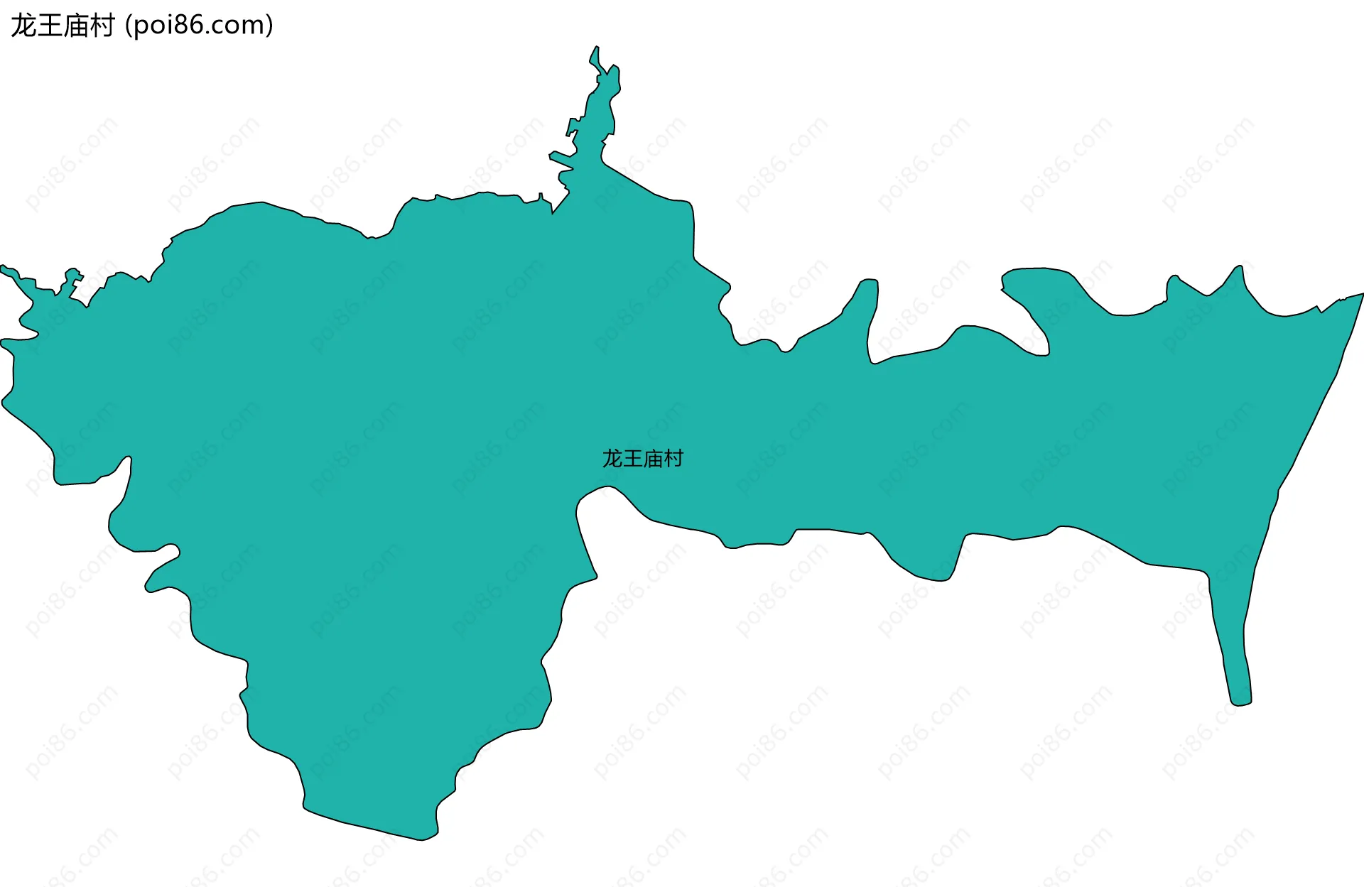 龙王庙村边界地图