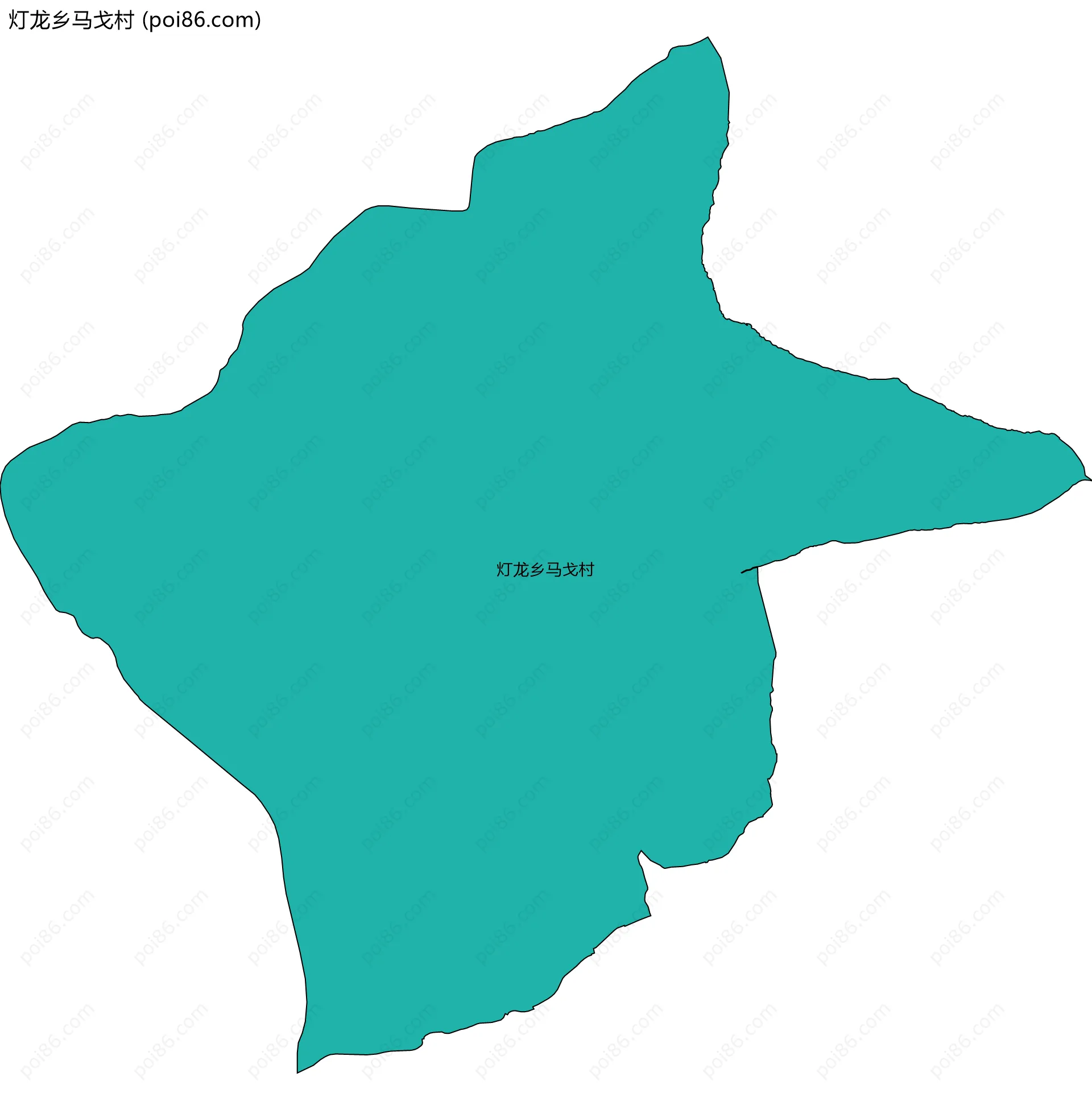 灯龙乡马戈村边界地图