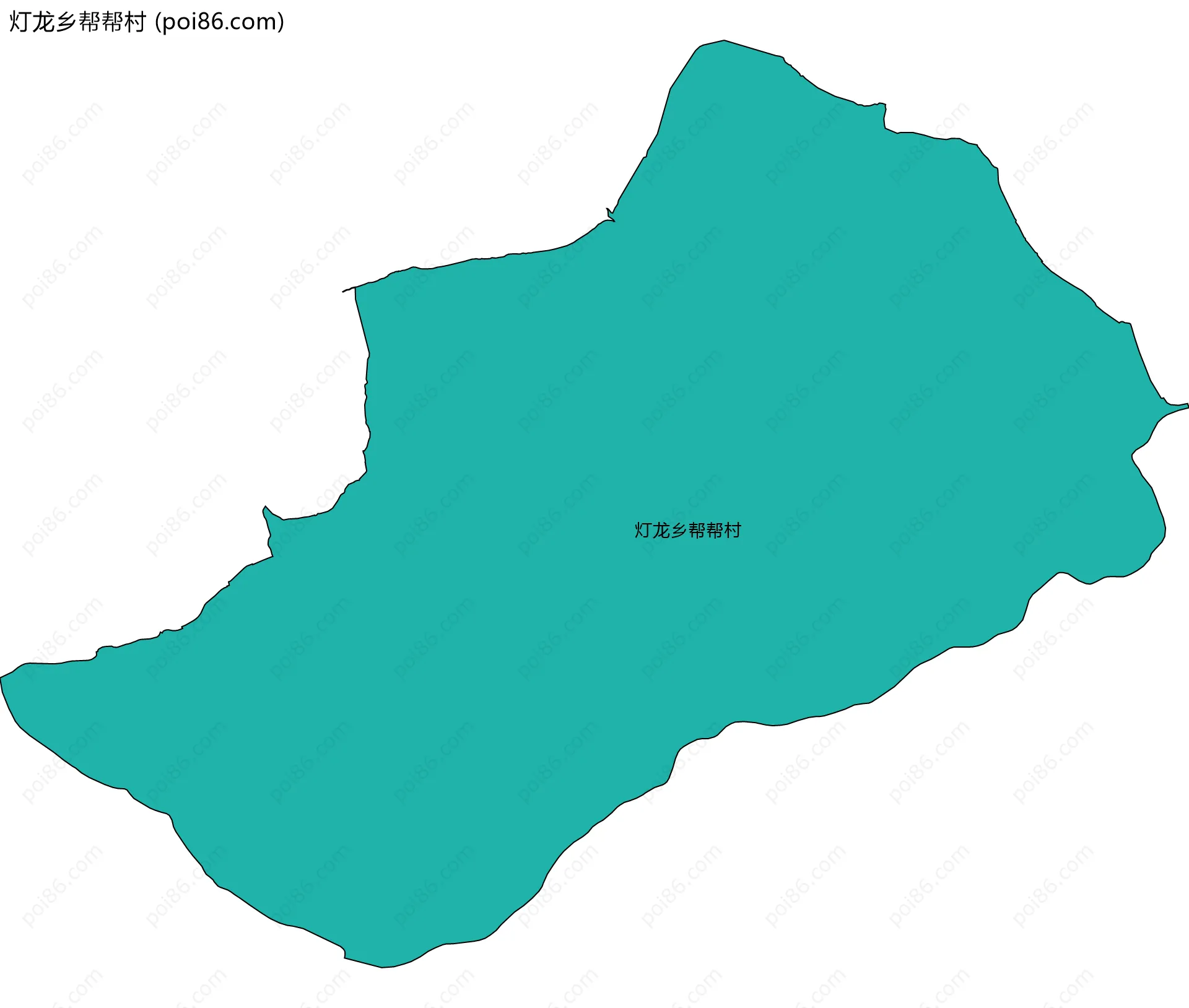灯龙乡帮帮村边界地图