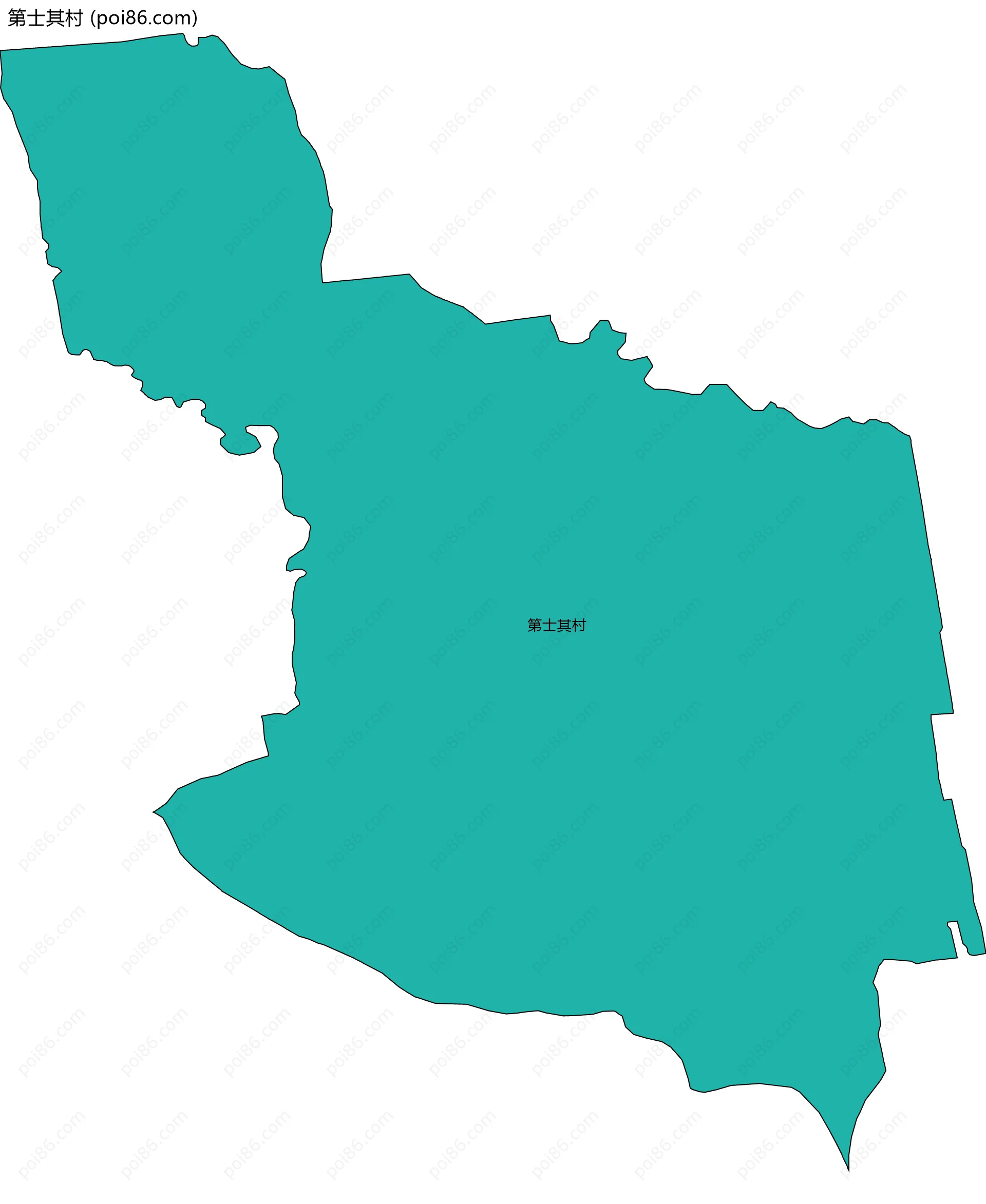 第士其村边界地图