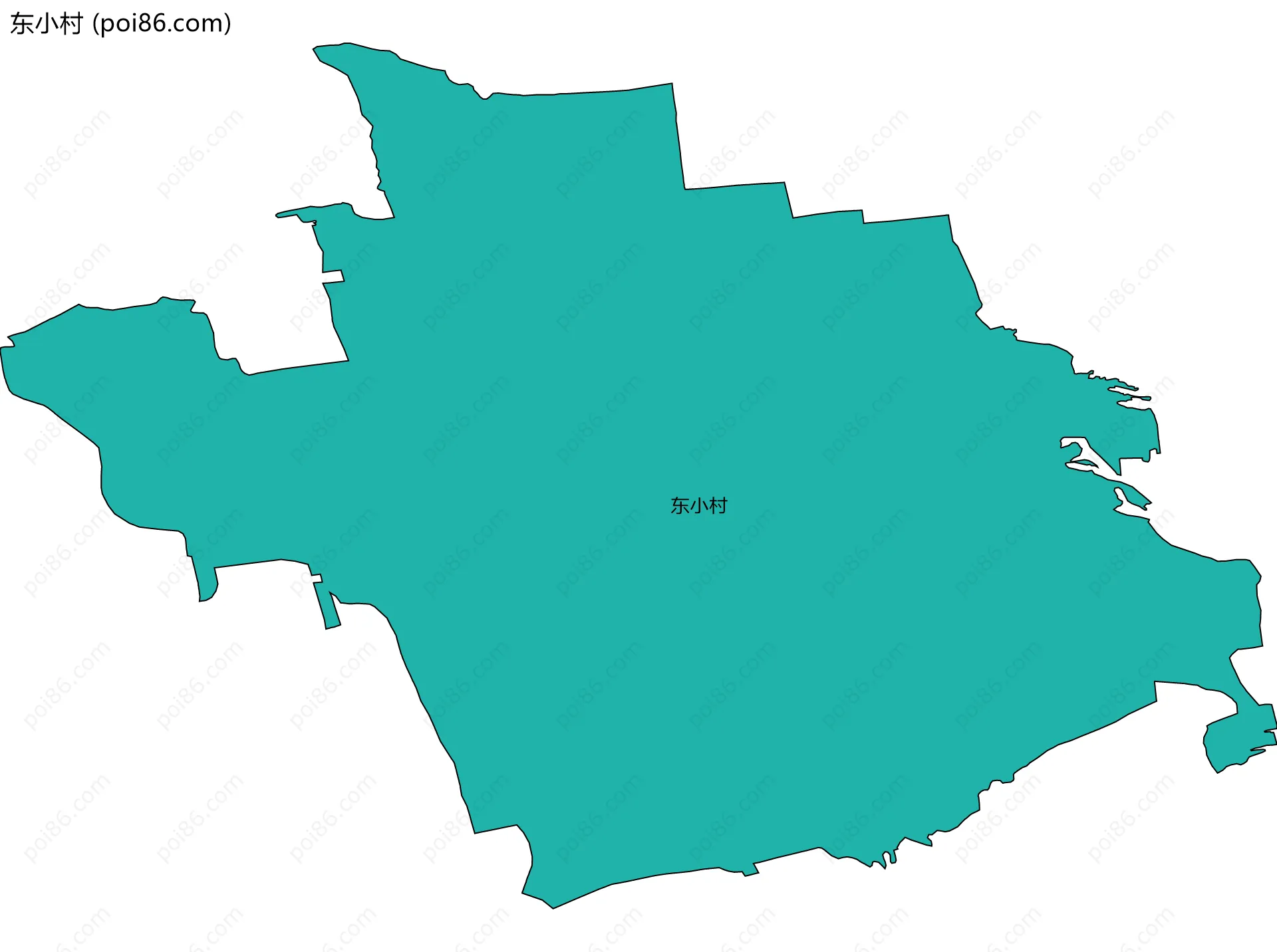 东小村边界地图