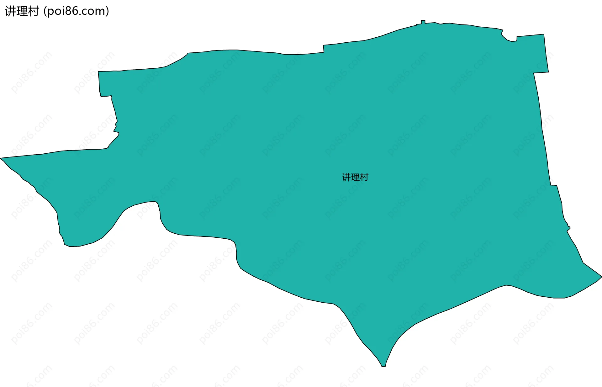 讲理村边界地图