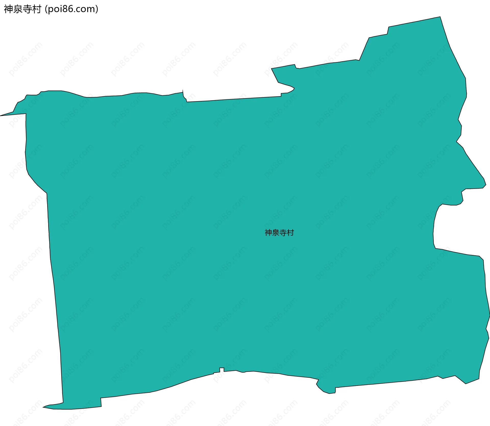 神泉寺村边界地图
