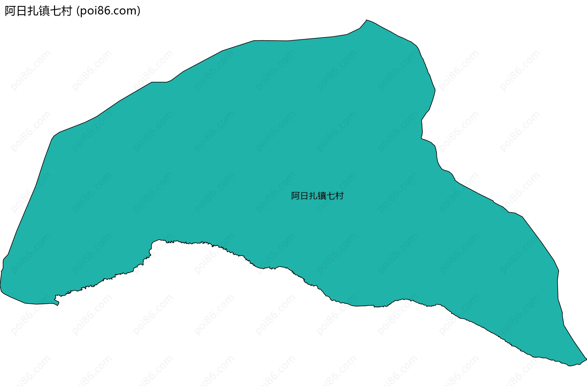 阿日扎镇七村边界地图