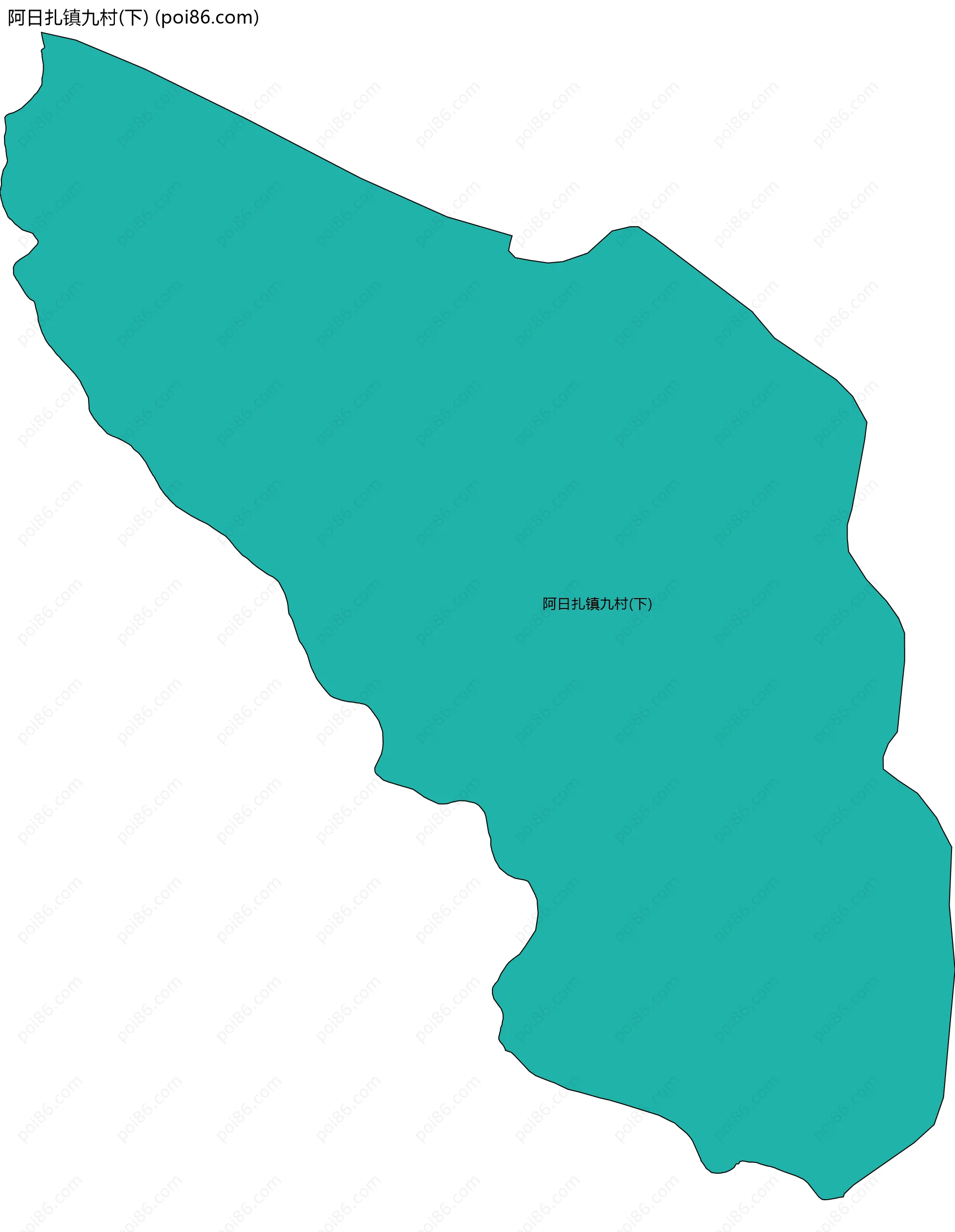 阿日扎镇九村(下)边界地图